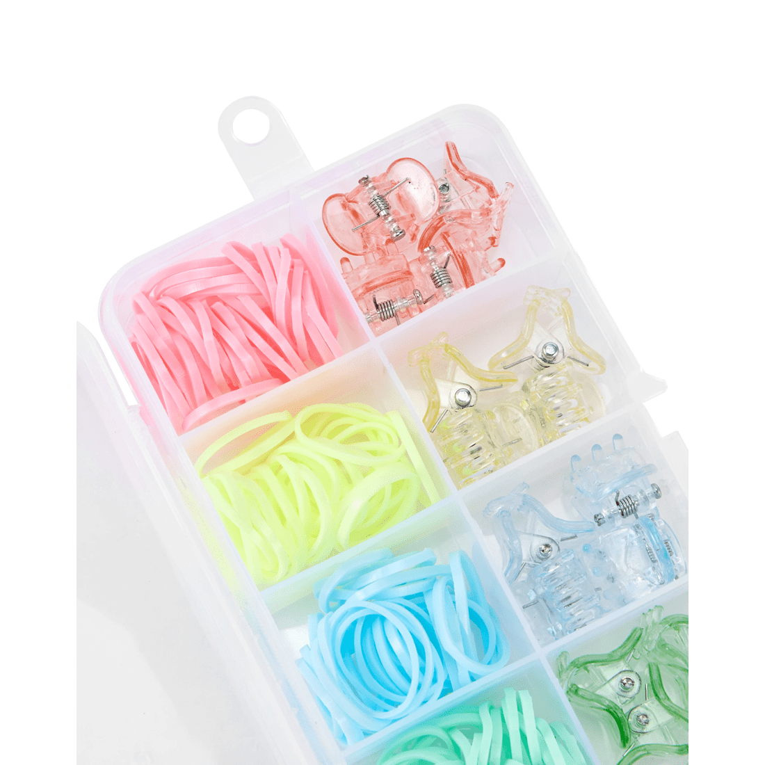 3 OXX Haircare 170 Piece Mini Claw Clips and Poly Bands - Multi Colour, 3 of 5