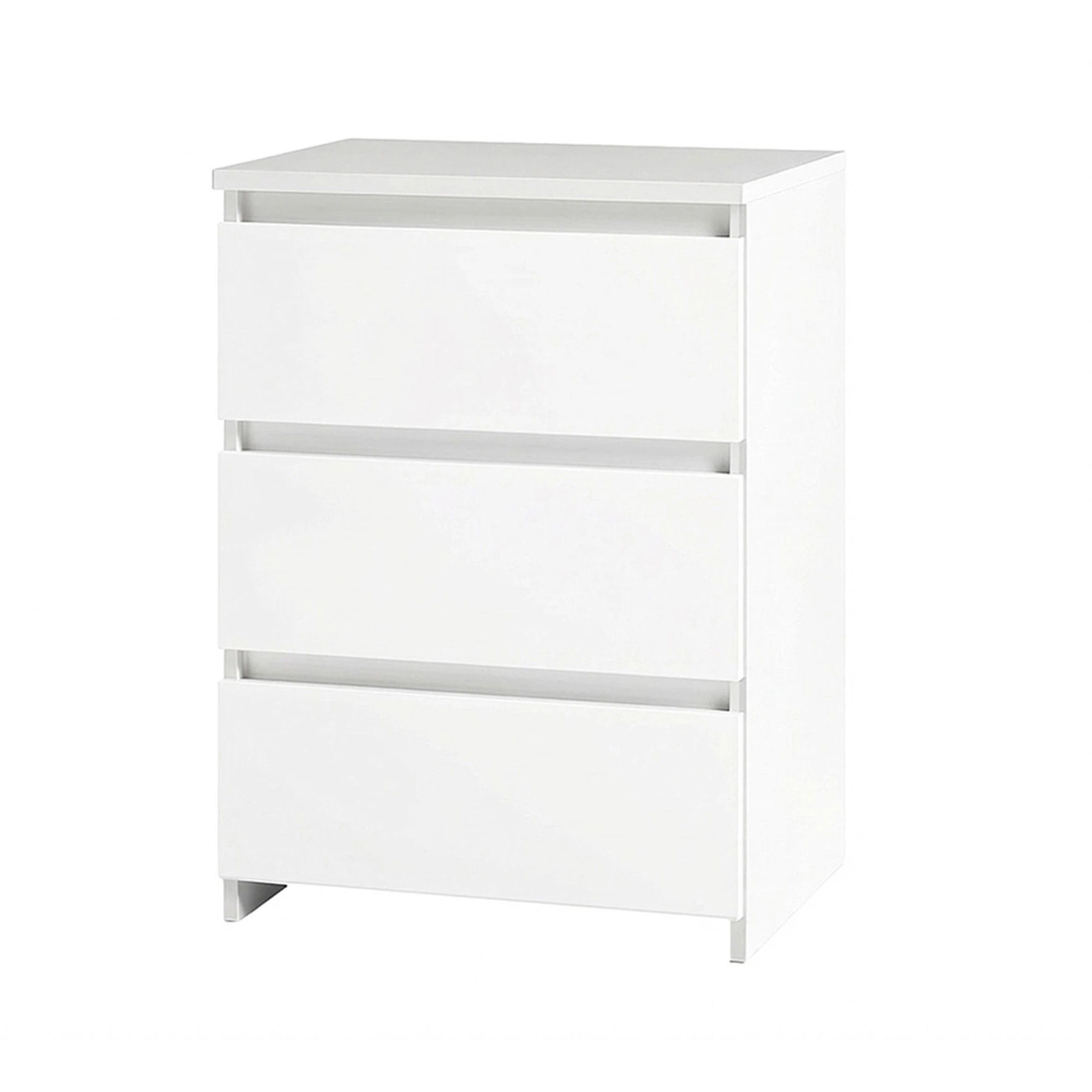 1 Levede Bedside Table Side Table 3 Drawers Storage Nightstand Bedroom Cabinet - White, 1 of 9
