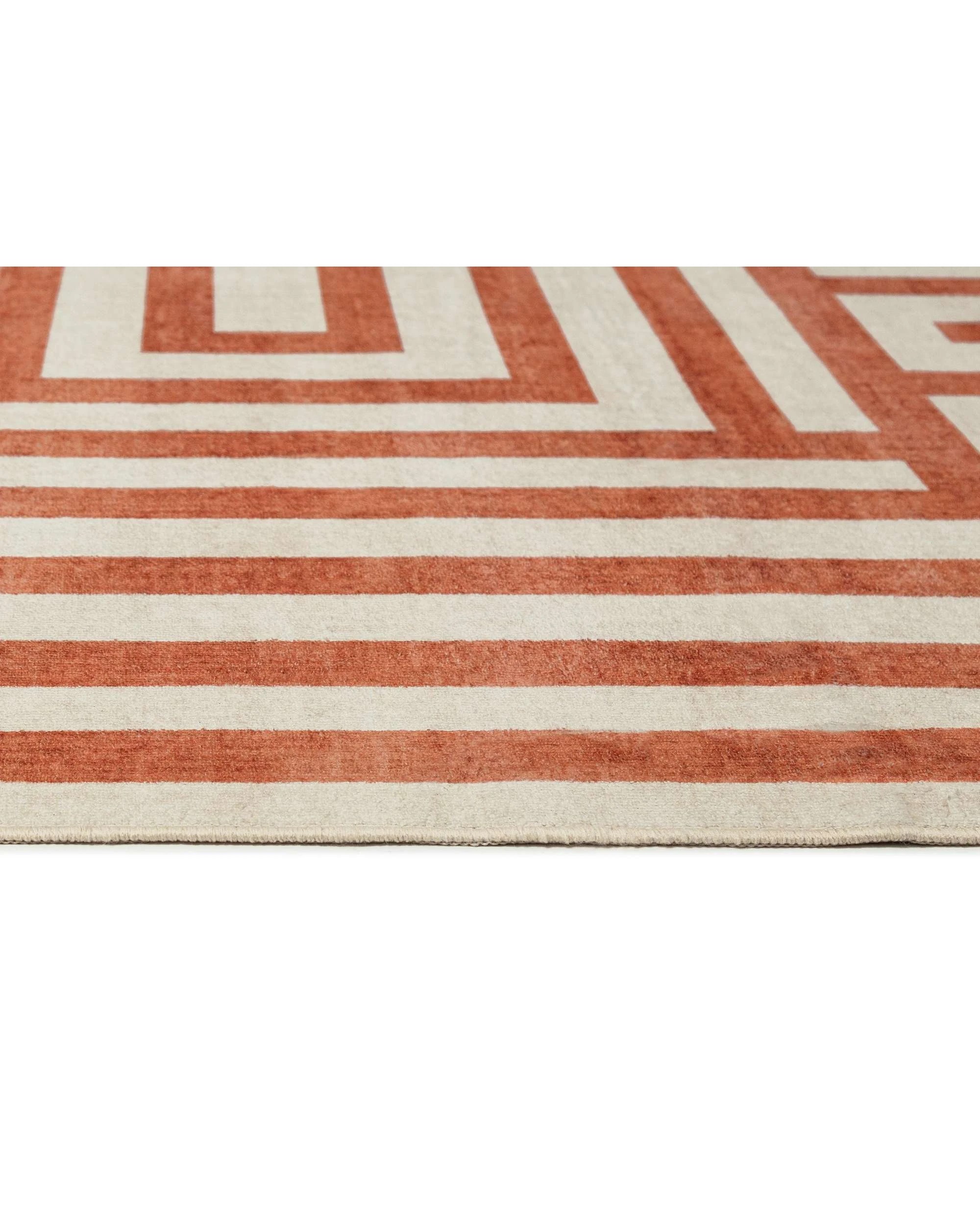 6 Loopsie Pahoa Geometric Washable Rug-400cm x 300cm - Orange, 6 of 8