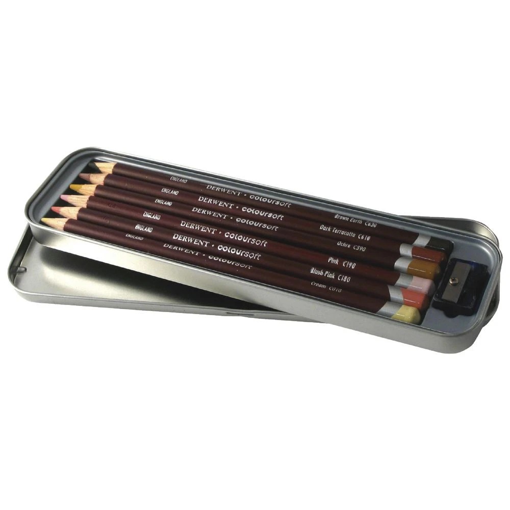 2 Derwent Coloursoft Skintones Pencils 6 Pack, 2 of 4