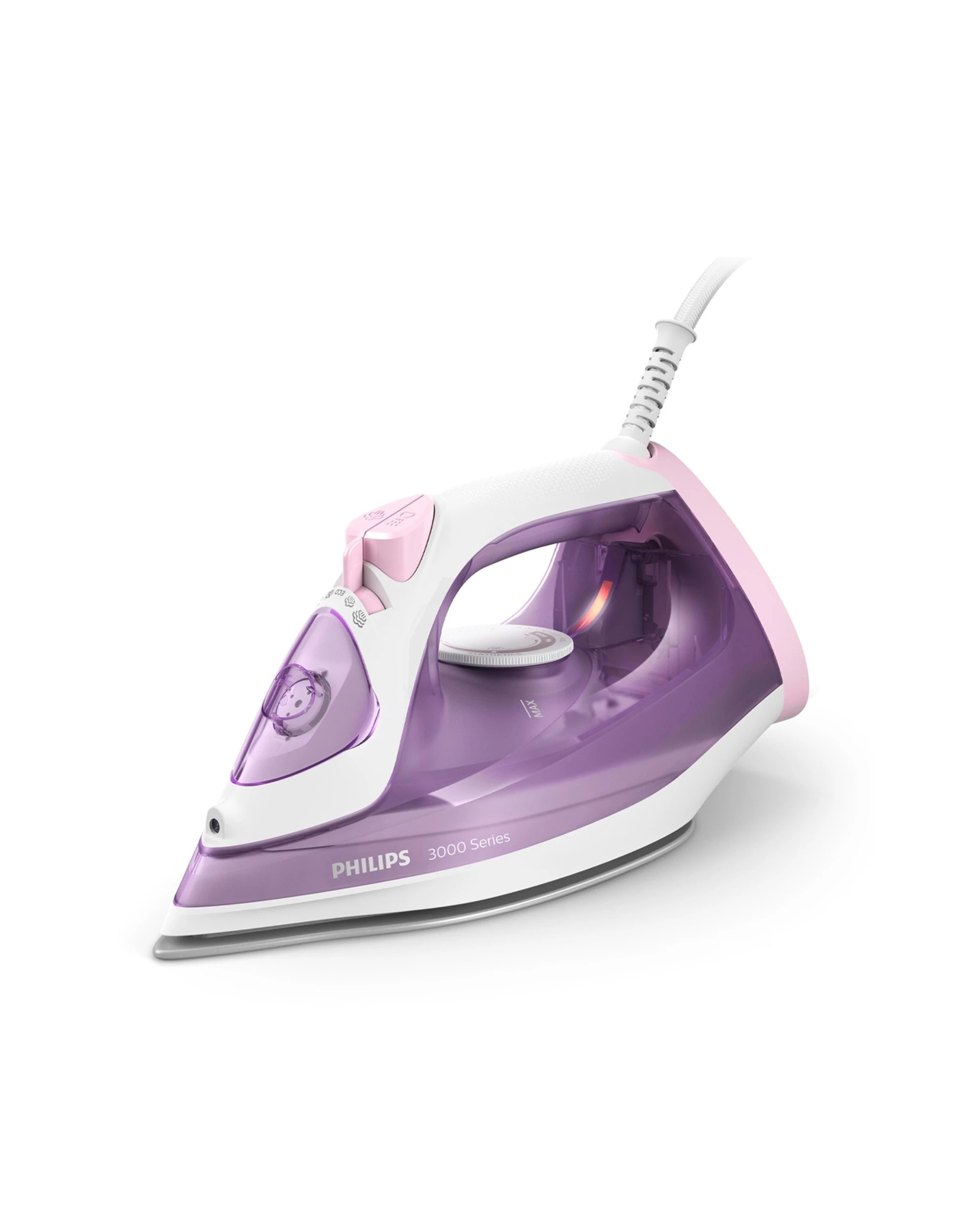 1 Philips 3000 Series 2000w Home Electric Garment/clothing/fabric Press Steam Iron
 - Purple, 1 of 5