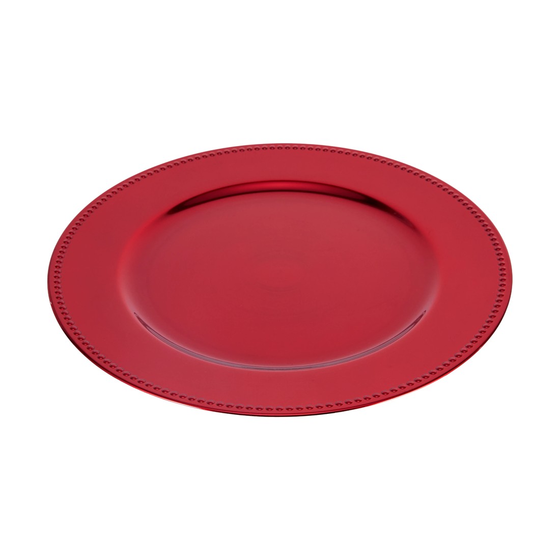 1 Red Charger Plate, 1 of 3