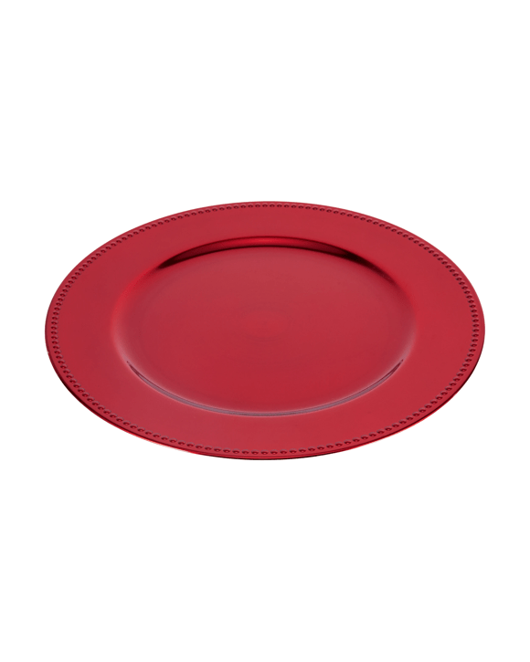 Red Charger Plate