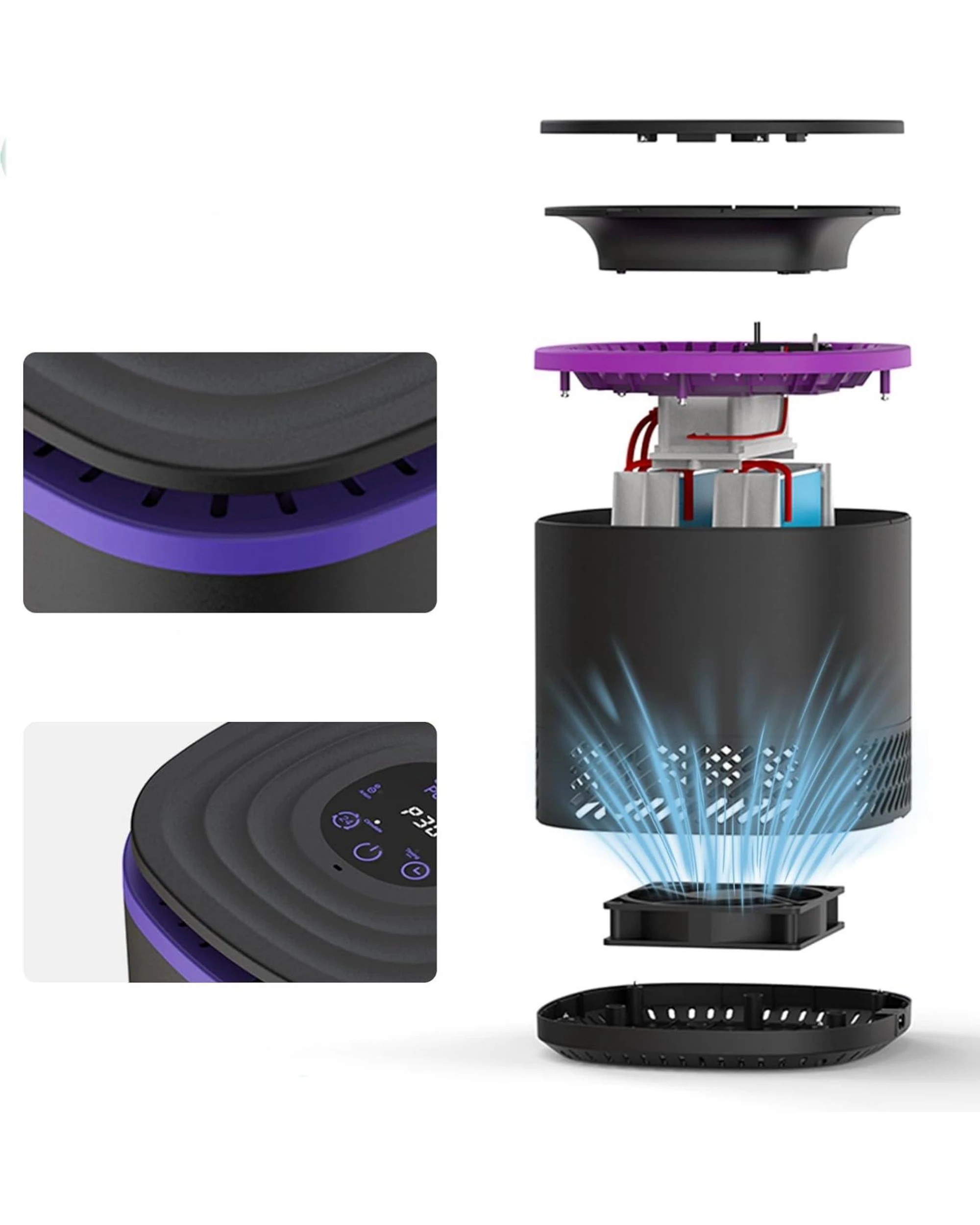 5 Advwin Ozone Generator 40000mg/h, Air Purifier Machine High Capacity Commercial Industrial Deodoriser - Black, 5 of 8