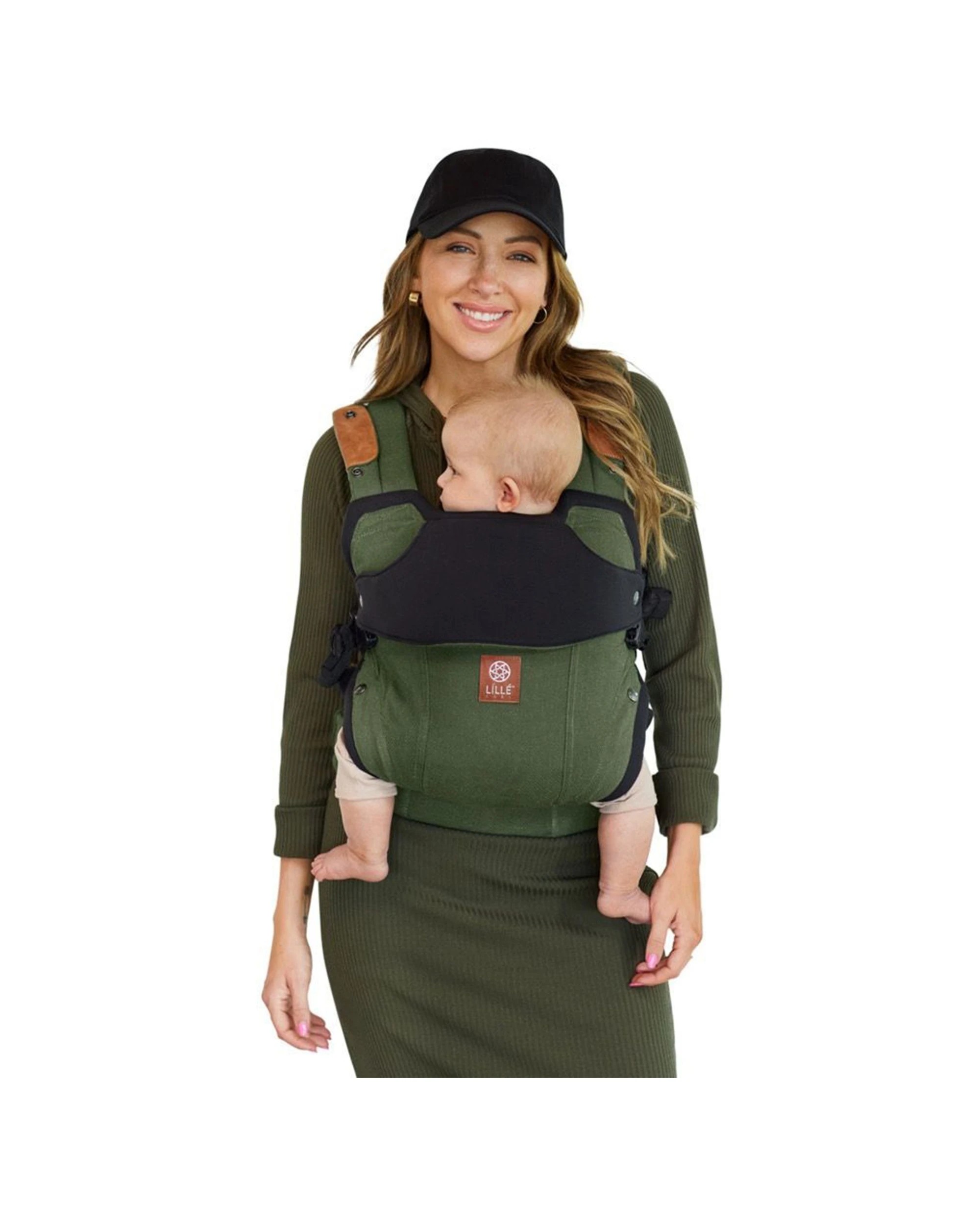 3 Lillebaby Baby Newborn Toddler Elevate Carrier Breathable Olive - Green, 3 of 3