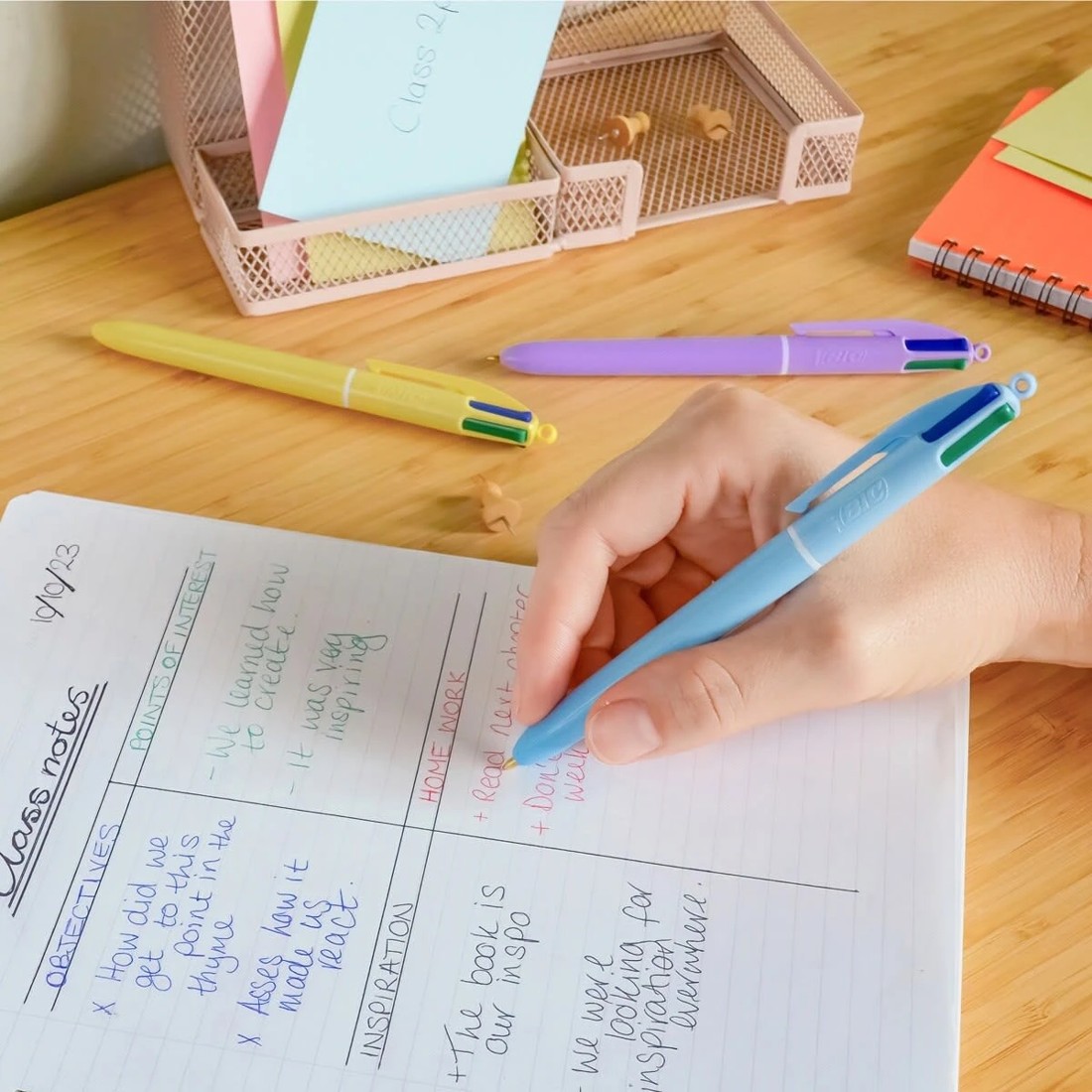 4 3 Pack BIC 4 Colours Pastel Ball Pens, 4 of 8