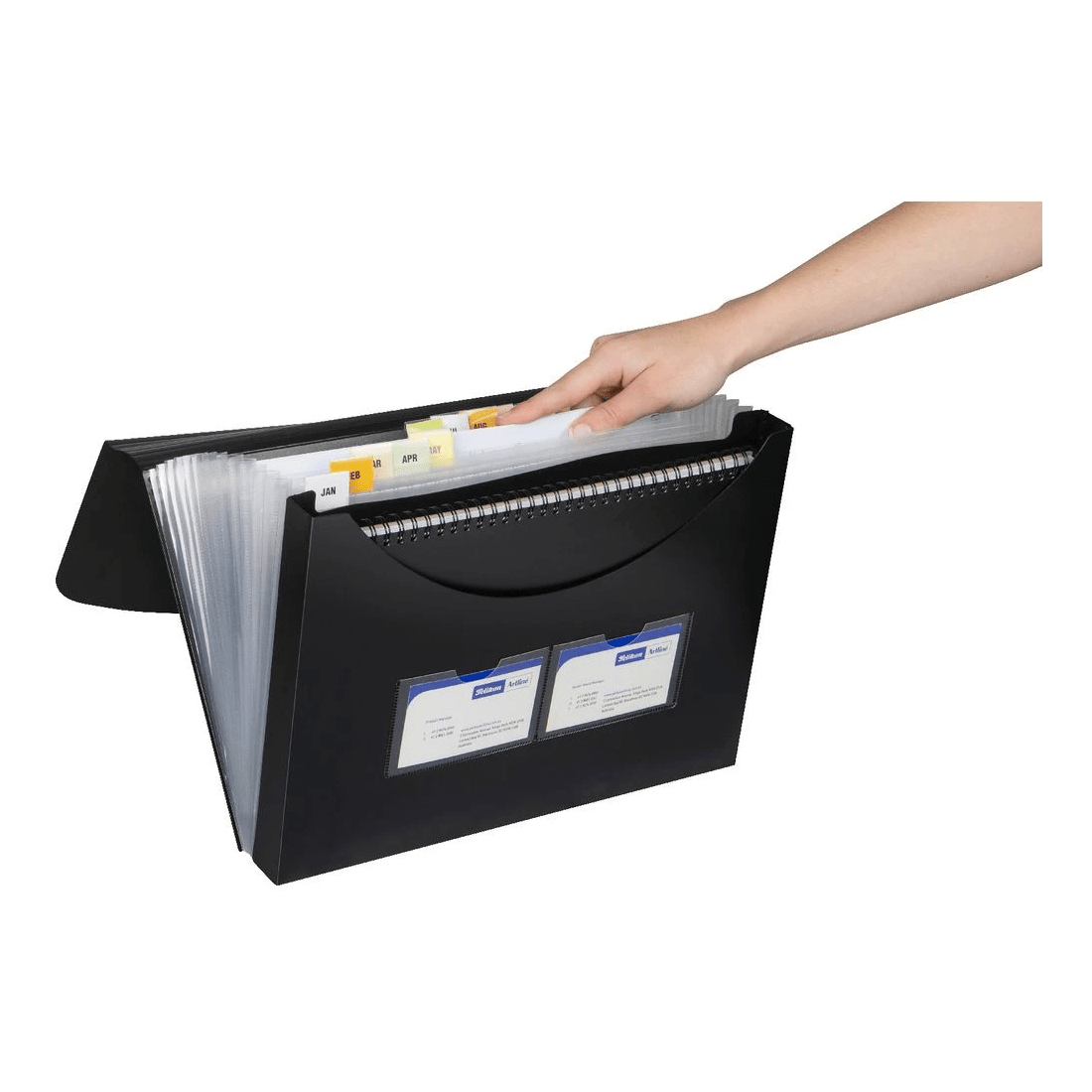 3 Marbig Expanding File Box Black, 3 of 4