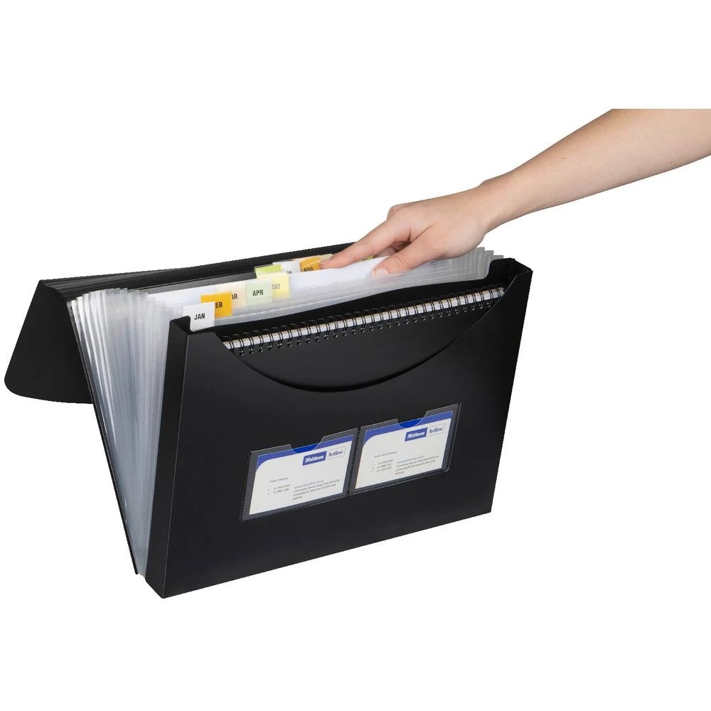 3 Marbig Expanding File Box Black, 3 of 4