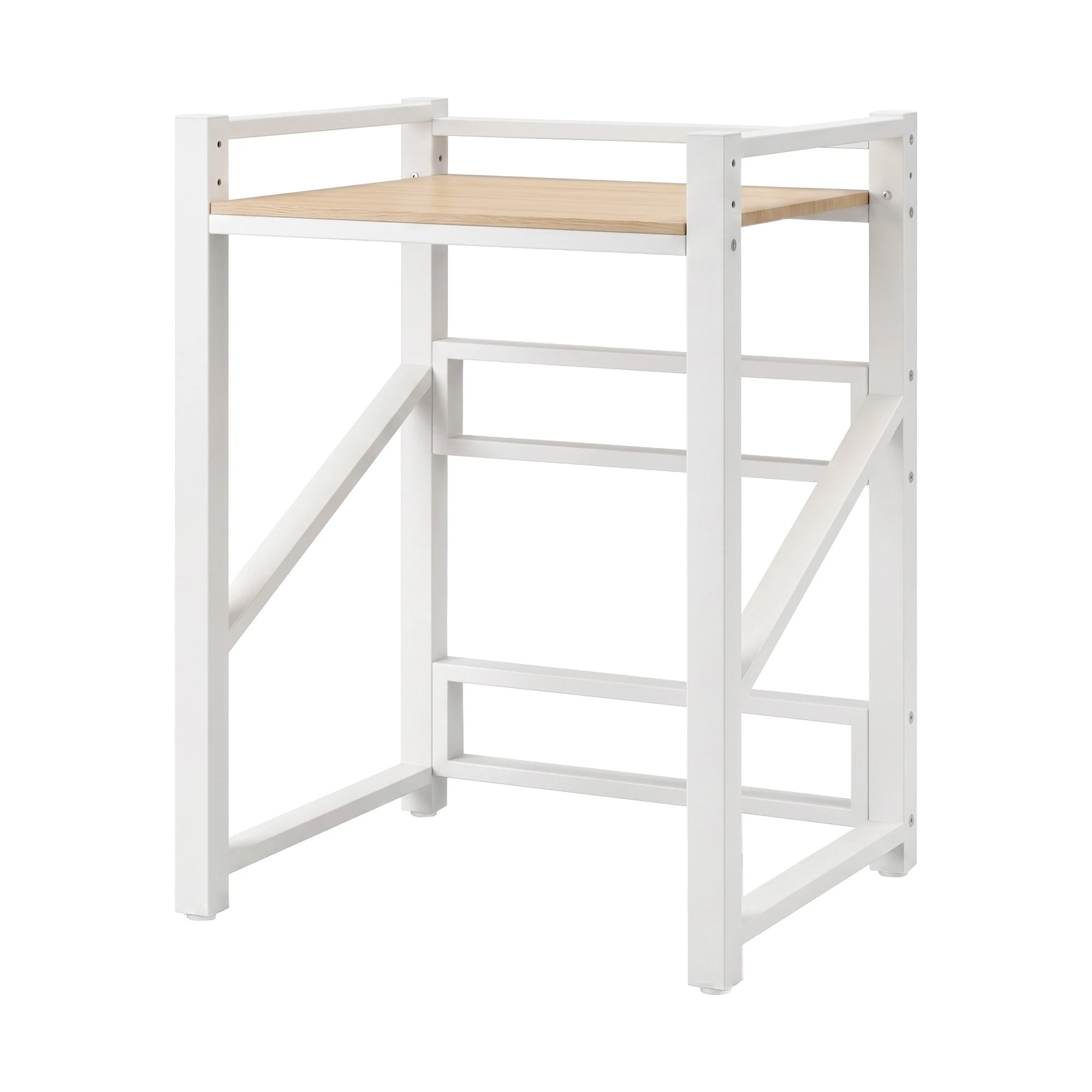 1 Artiss Over Washing Machine Rack Laundry Shelf Space Saver 75cm - Black, 1 of 9