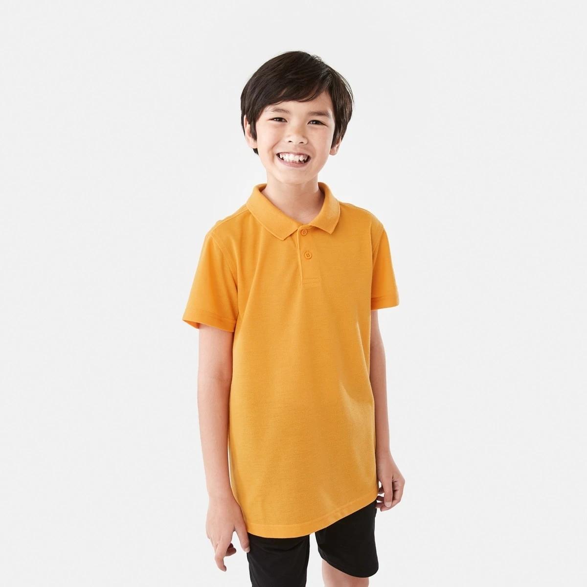 1 School Polo T-shirt Gold, 1 of 8