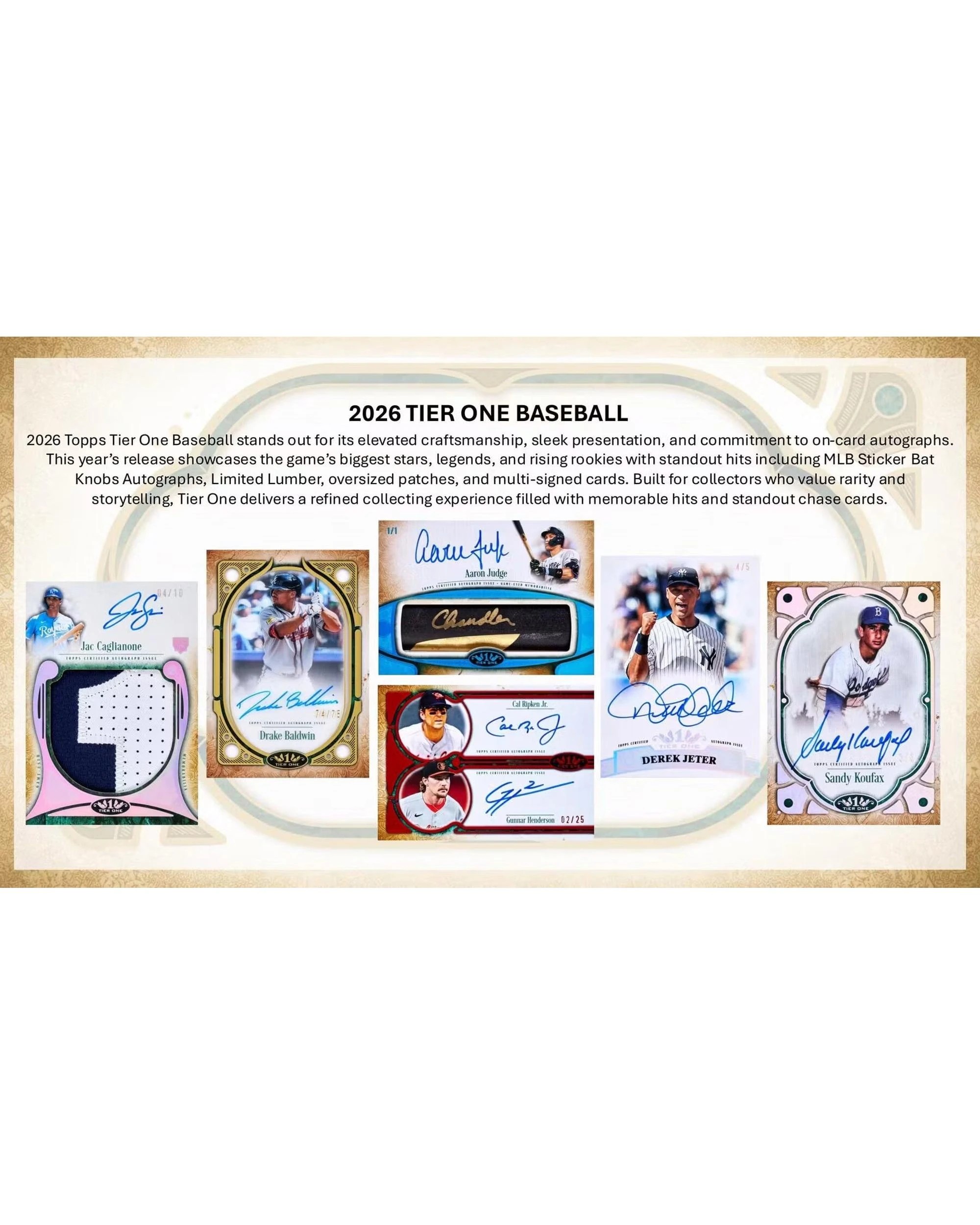 3 Topps 2026 Tier One MLB Baseball Hobby Box, 3 of 9