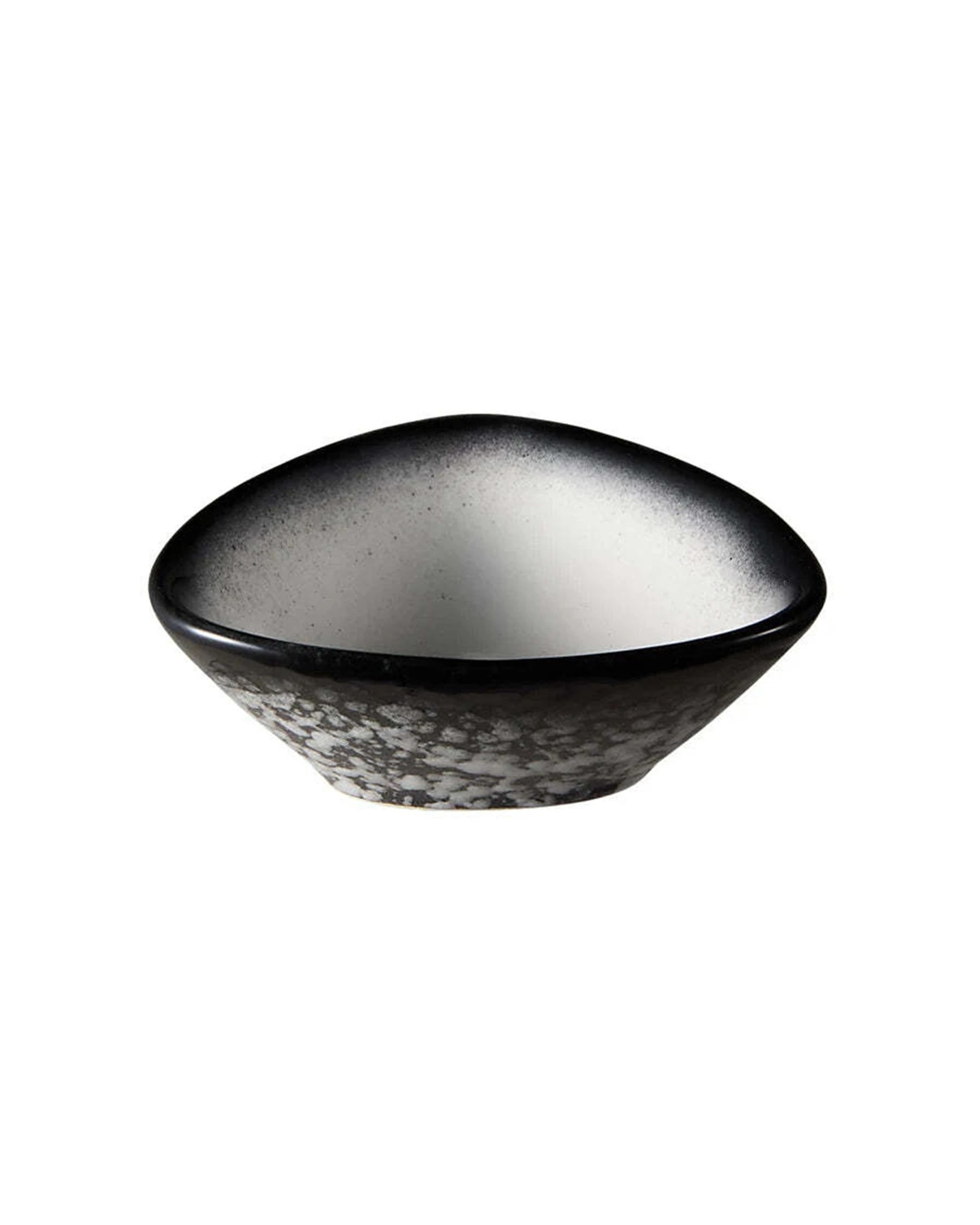 1 Maxwell & Williams Caviar Granite Triangle Sauce Bowl 10x3.5cm Porcelain Dinnerware, 1 of 3