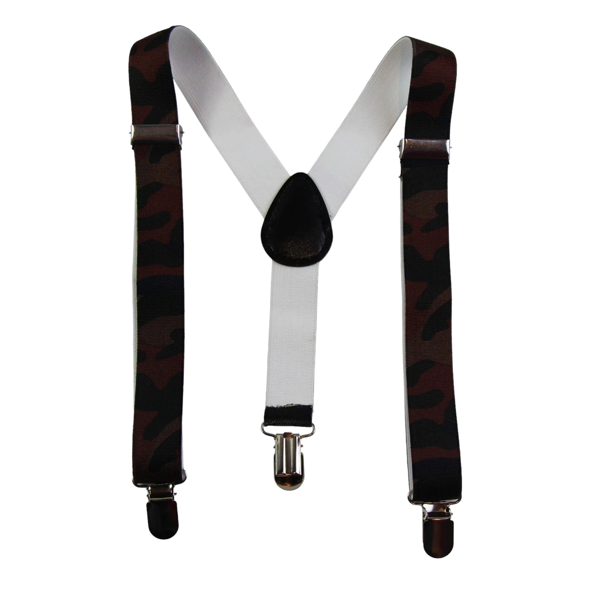 5 Zasel Boys Adjustable Brown Camouflage Patterned Suspenders - Multi - Multi, 5 of 5