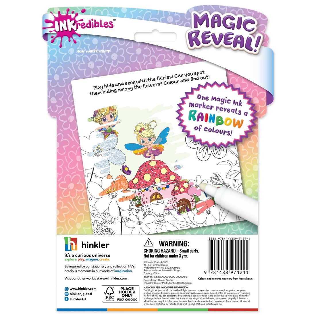 2 INKredibles Magic Reveal Fairy Garden Mess Free Magic Ink Pictures! - Book, 2 of 5