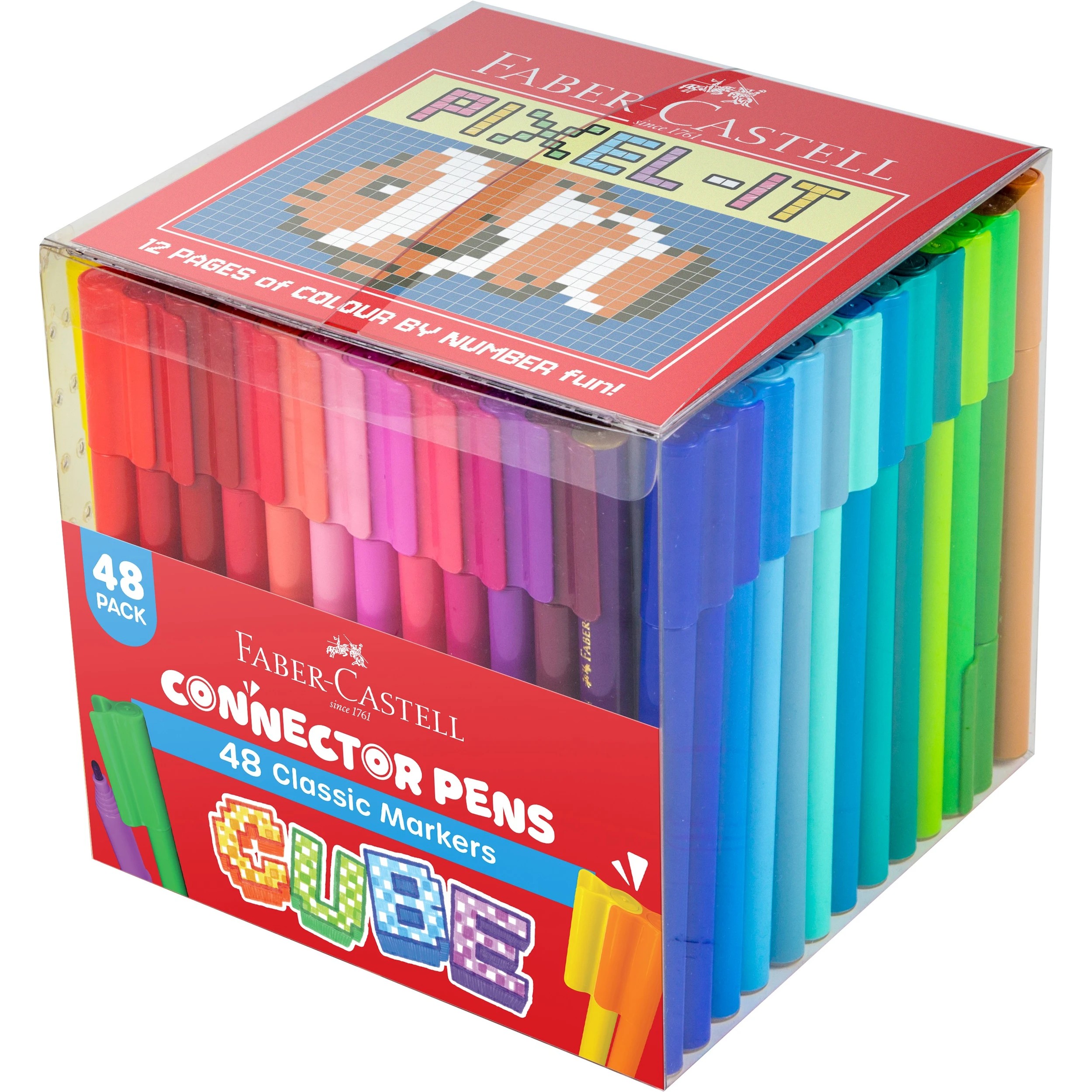 1 48 - Pack Faber Castell Connector Pen Cube - Multi, 1 of 3