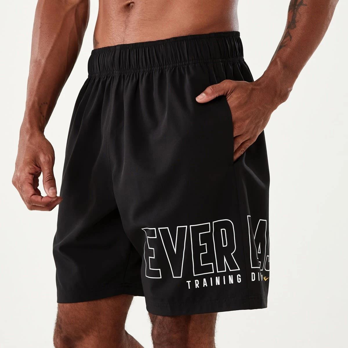 1 Active Mens Stretch Woven Shorts EVER BLACK, 1 of 7