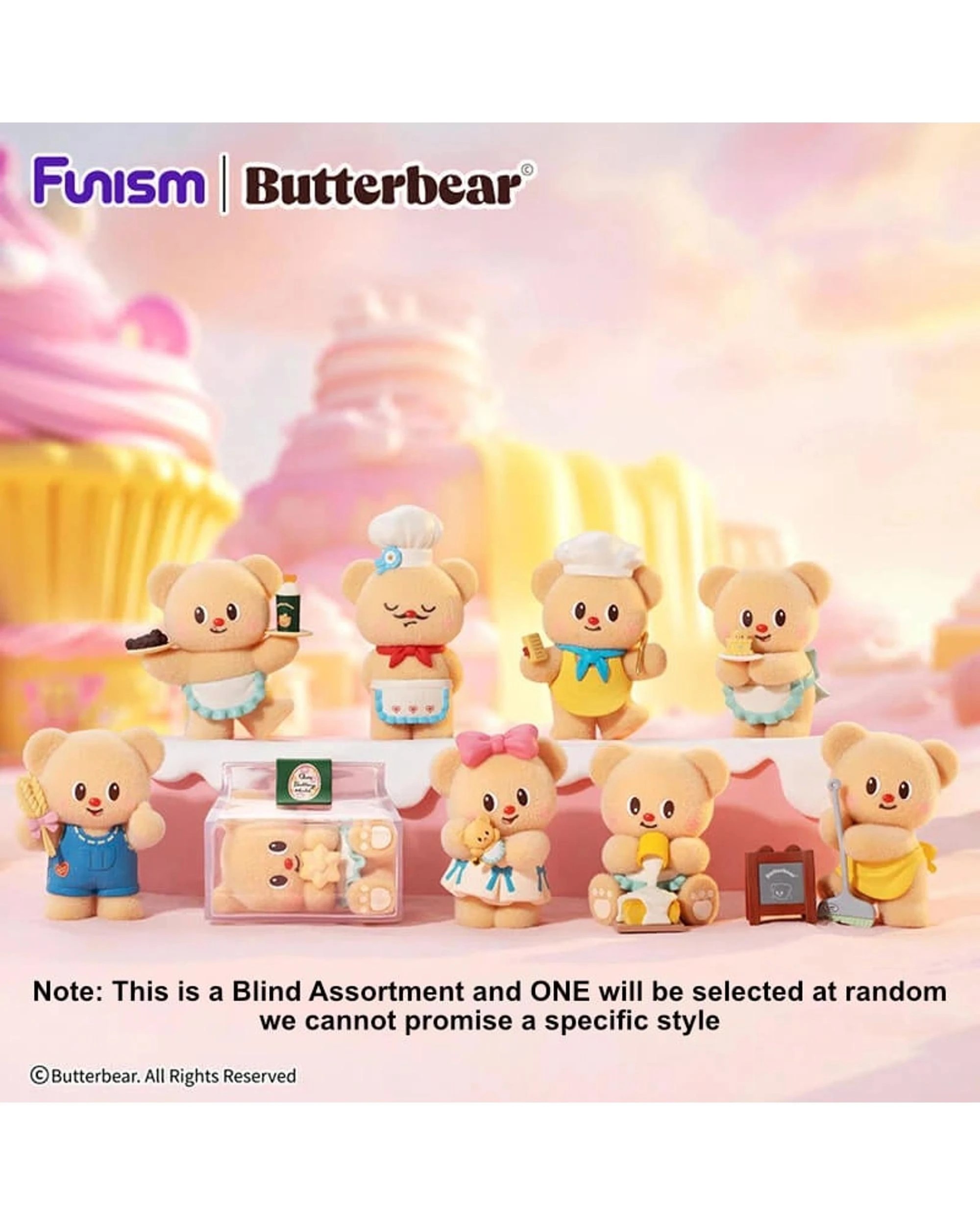 2 Funism Butterbear My Buttery Bakery Series Figures Blind Box, 2 of 10