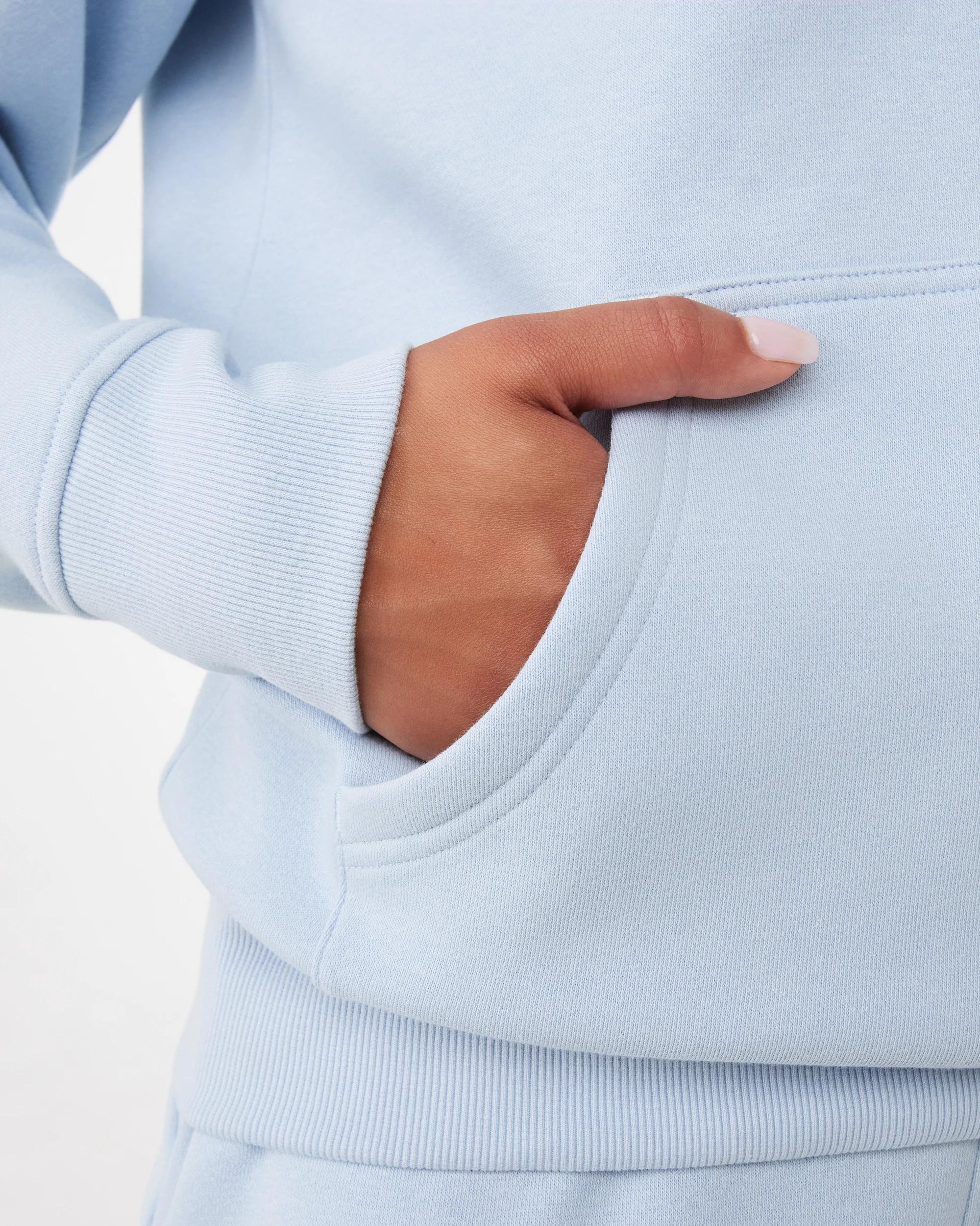 7 Active Womens Essential Oversized Hoodie Seashell, 7 of 7