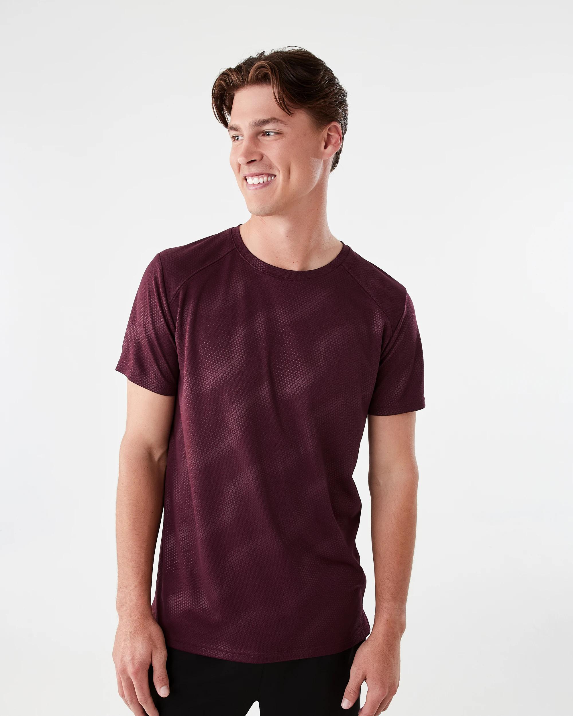 1 Active Mens Printed T-shirt Geo Ptred, 1 of 6