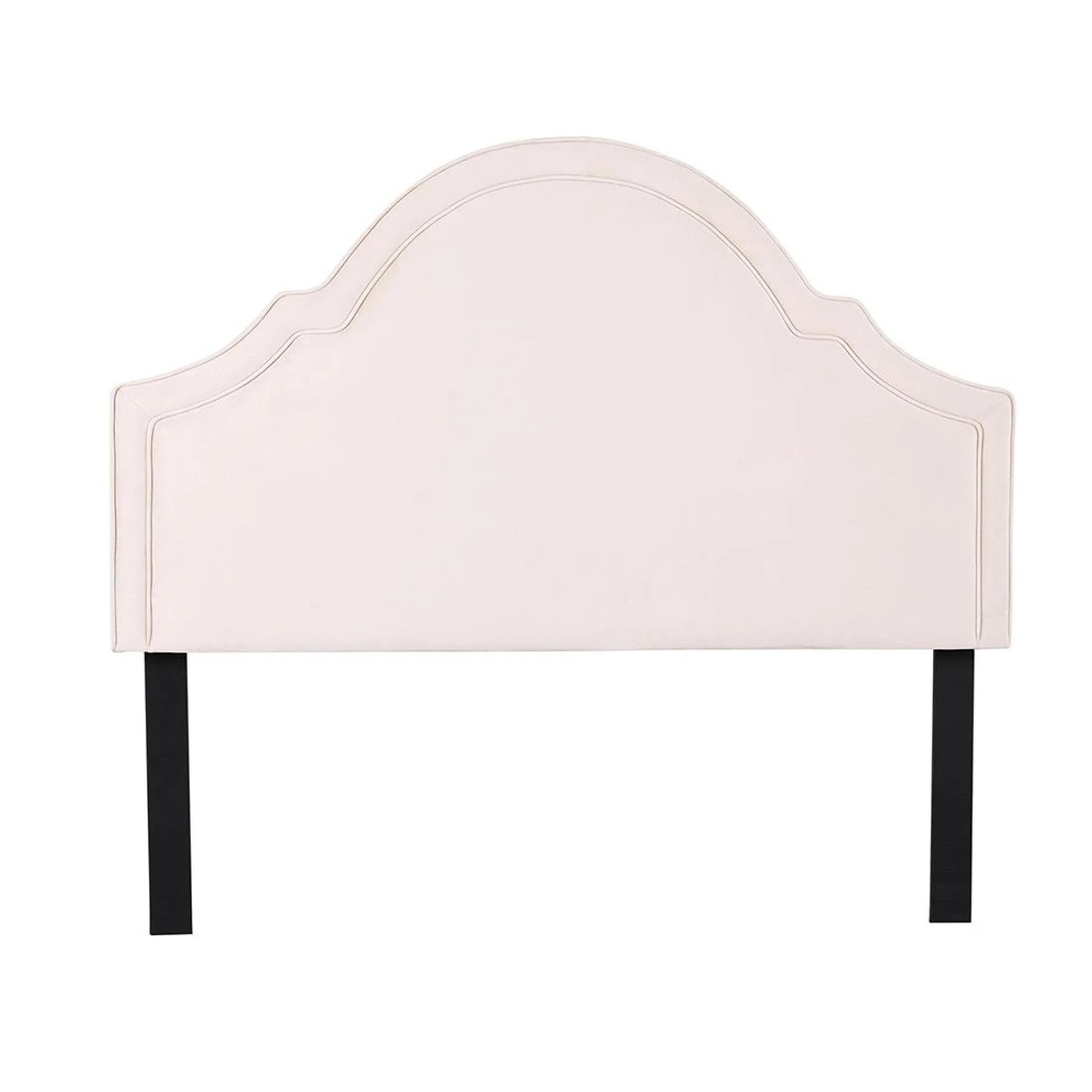 2 Artiss Bed Frame Bed Head Headboard Queen - White, 2 of 5