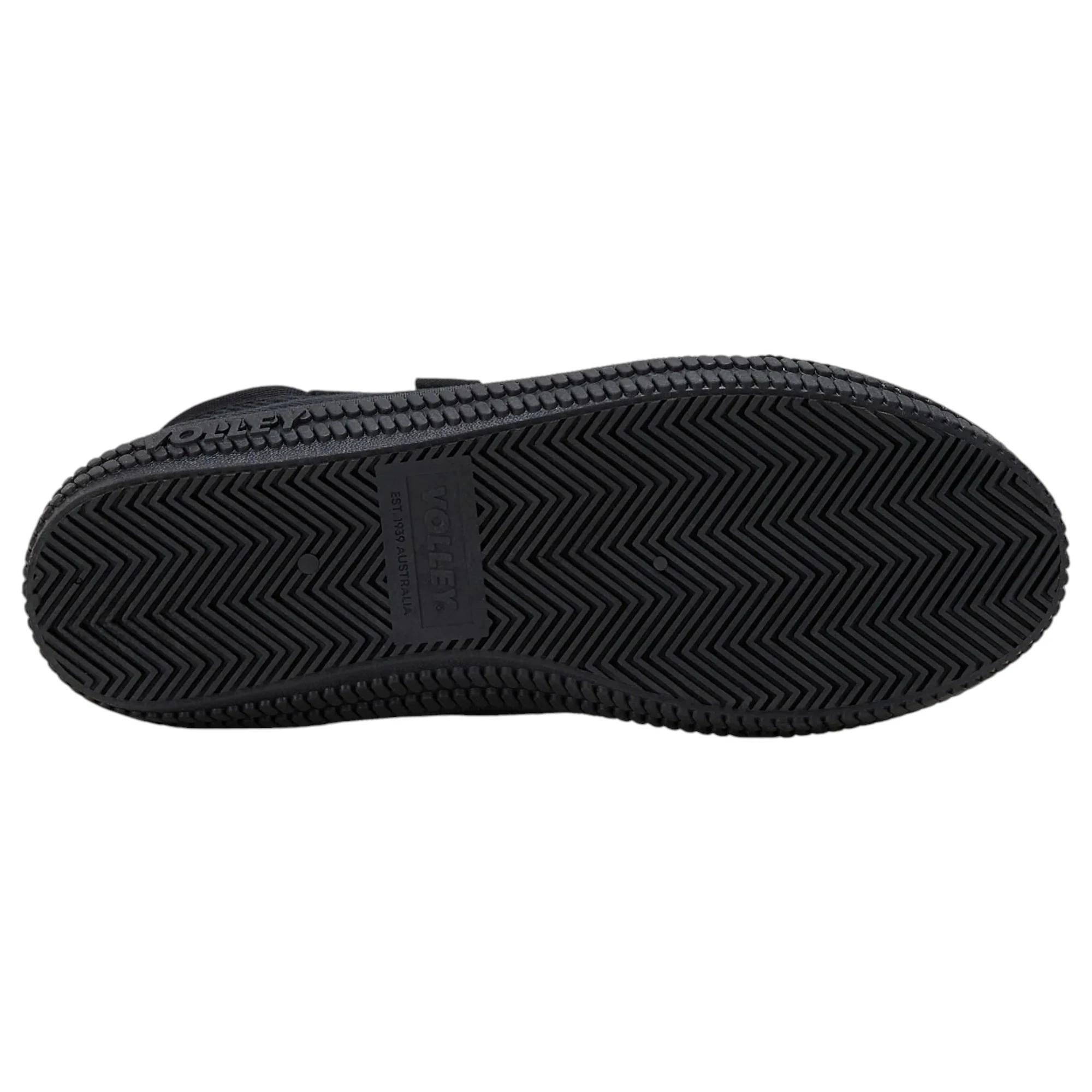 3 Volley Unisex Heritage Low Mens Womens Casual Shoes Black/Black BLACK/BLACK, 3 of 5