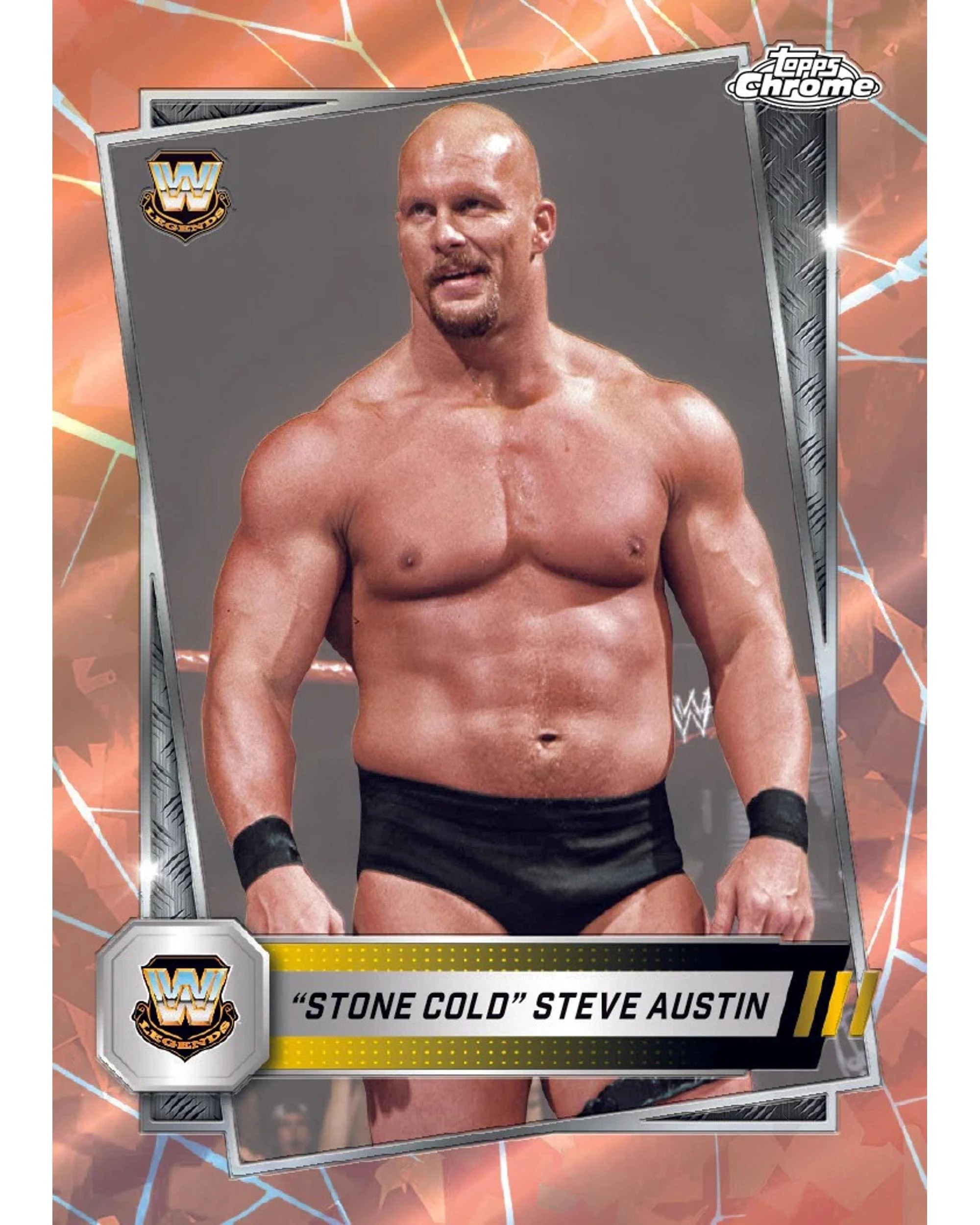 9 Topps 2025 Chrome WWE Wrestling Sapphire Edition Hobby Pack, 9 of 10