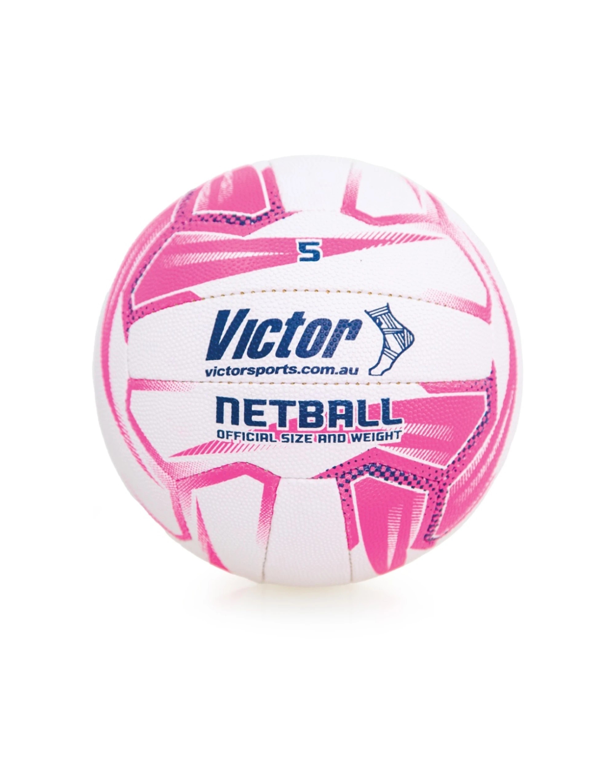 1 Victor Sports Pro Netball Synthetic Rubber Training Ball Durable Size 5 - Multi, 1 of 3