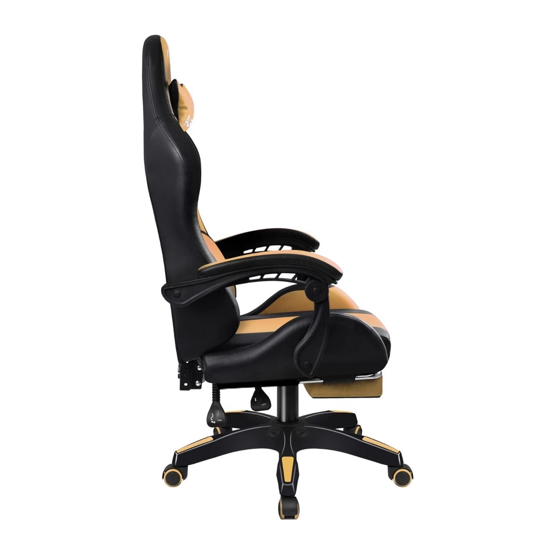 5 Alfordson Gaming Office Chair Extra Large Pillow Racing Executive Footrest Seat - Gold, 5 of 10