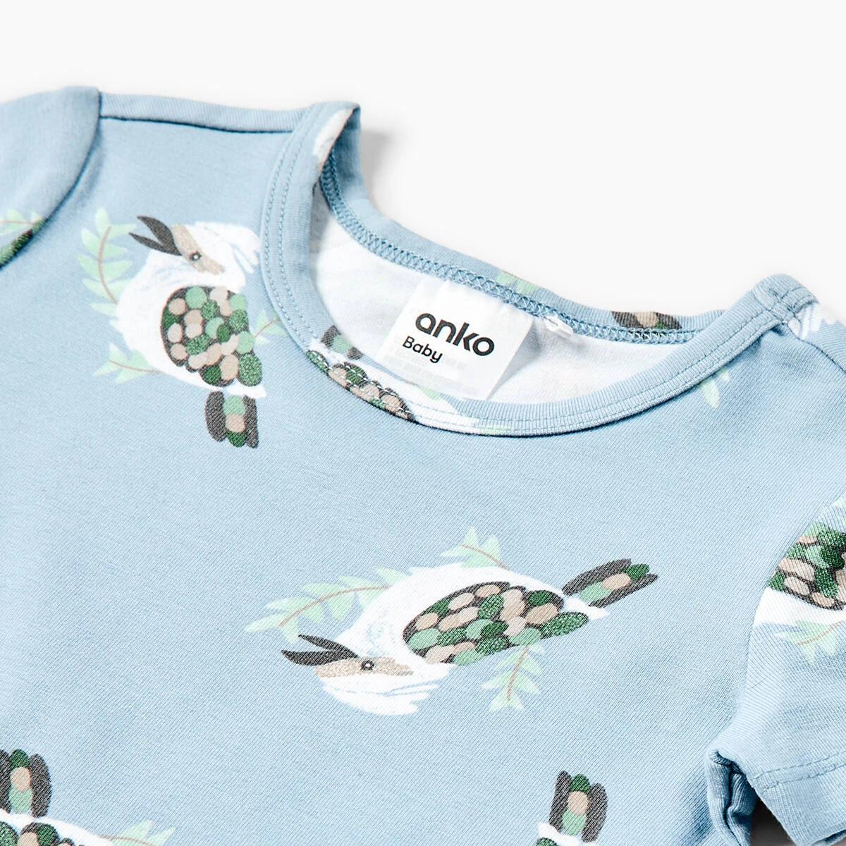 6 3 Pack Short Sleeve Bodysuits Kookaburra, 6 of 8