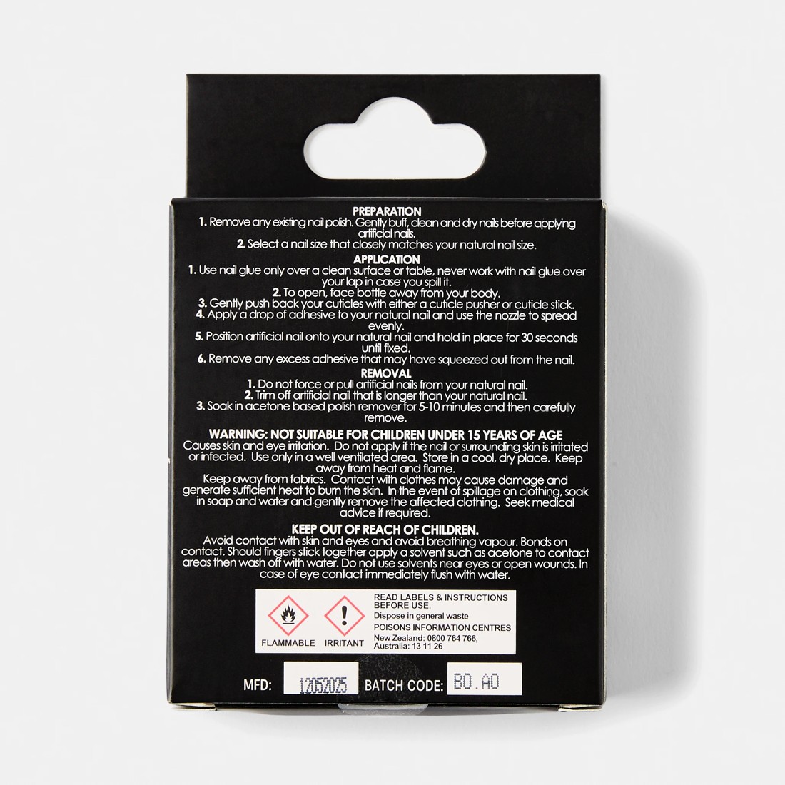 2 OXX Cosmetics 24 Pack Artificial Nails with Adhesive - Almond Shape, White Shiny, 2 of 4