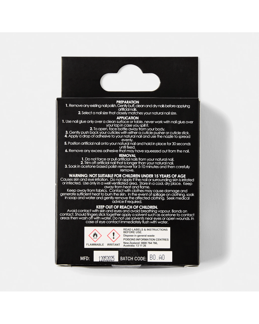 2 OXX Cosmetics 24 Pack Artificial Nails with Adhesive - Almond Shape, White Shiny, 2 of 4