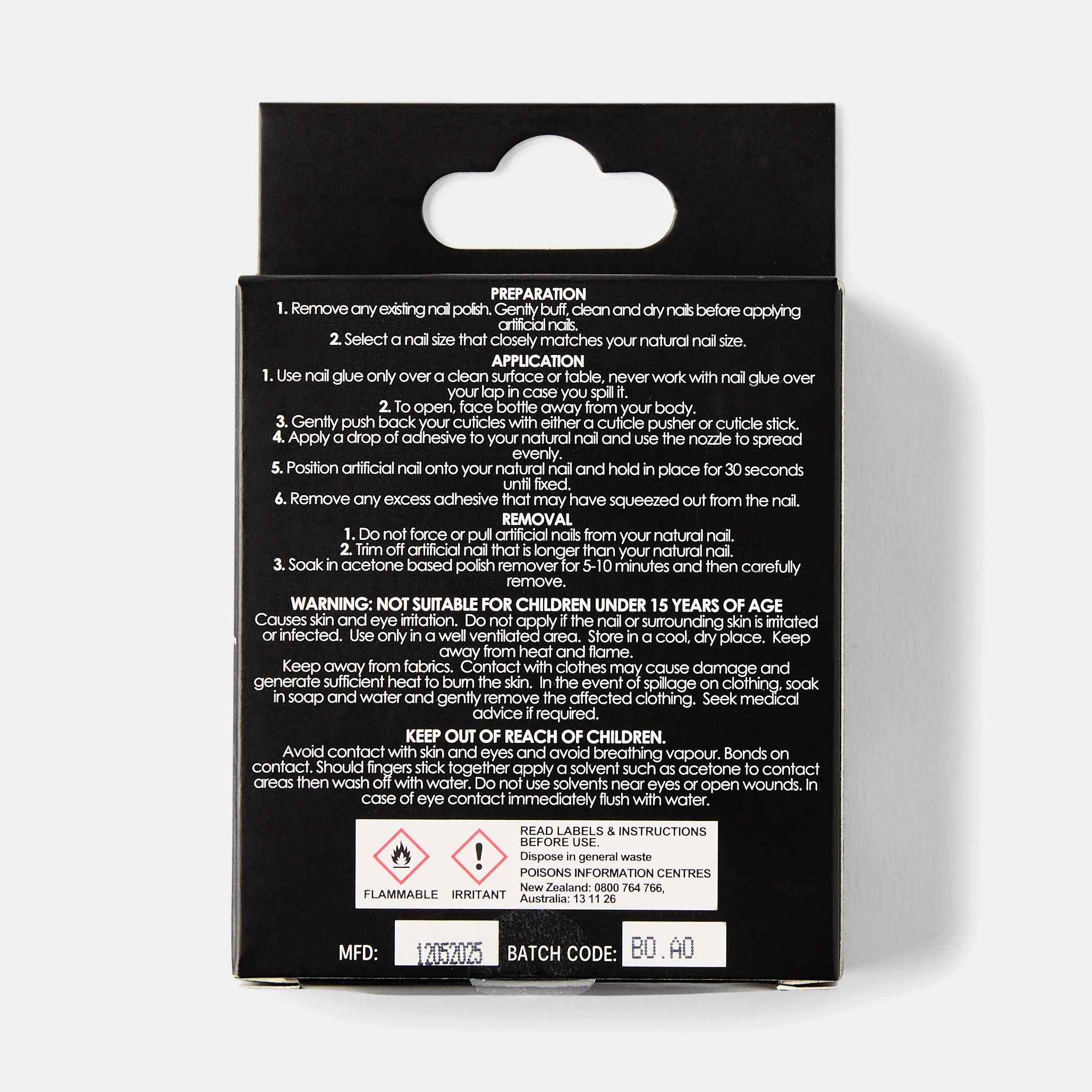 2 OXX Cosmetics 24 Pack Artificial Nails with Adhesive - Almond Shape, White Shiny, 2 of 4