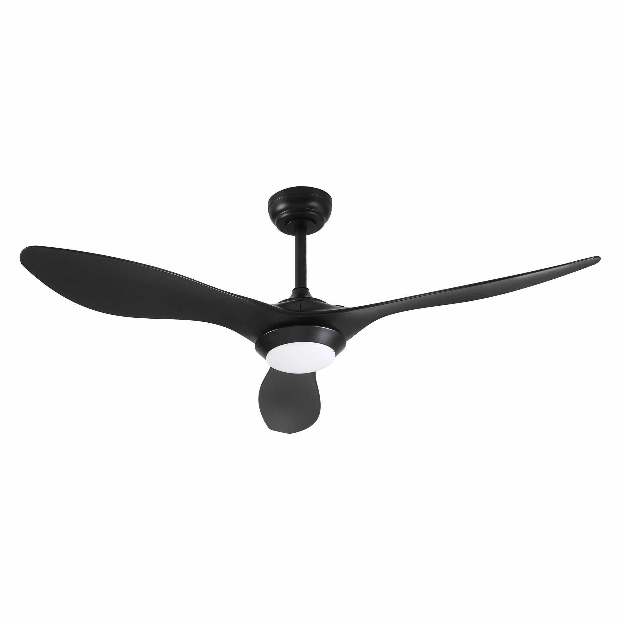 3 Devanti 52'' Ceiling Fan DC Motor w/Light w/Remote - Black, 3 of 9