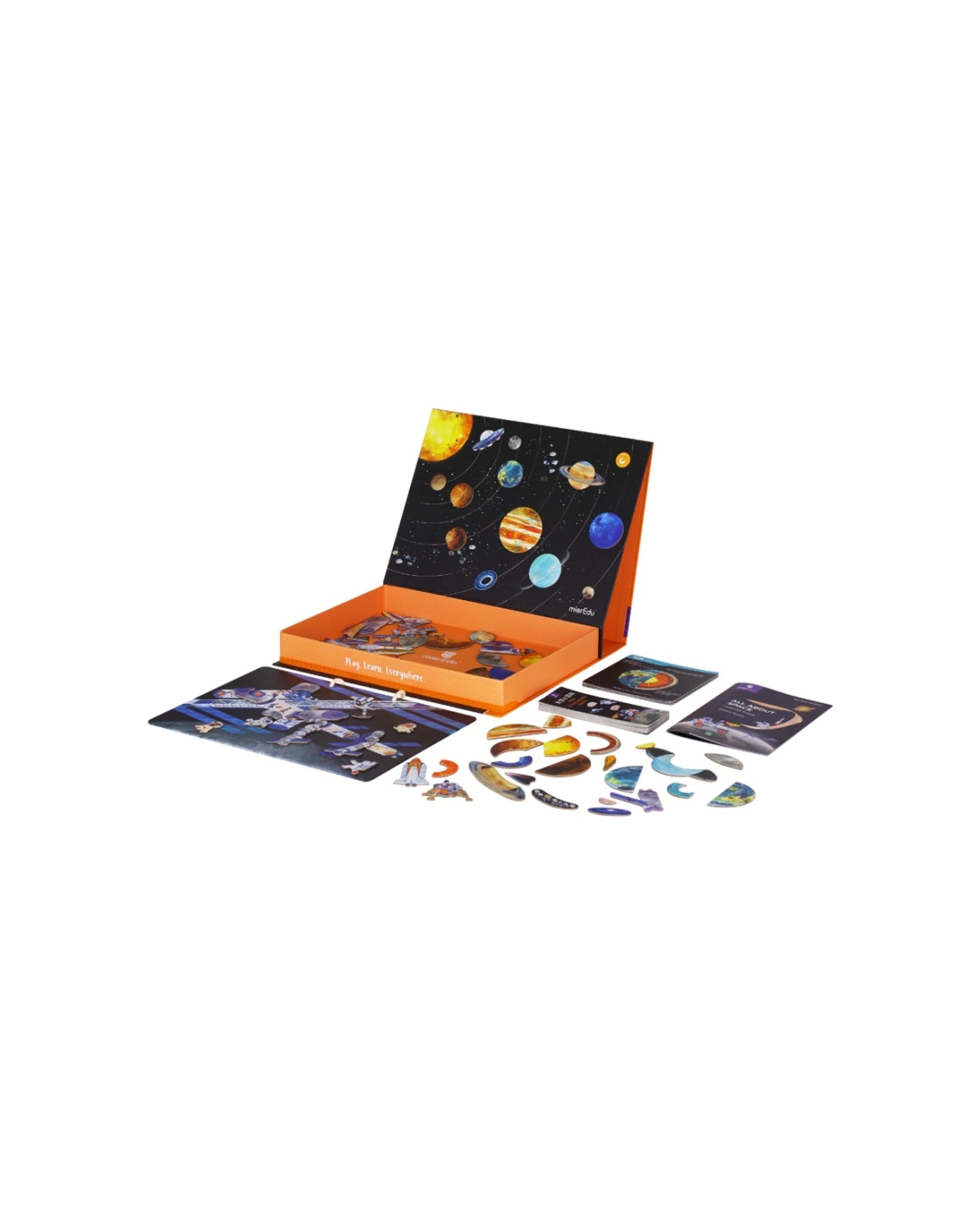 2 Mieredu Magnetic Puzzle All About Space Kids Educational Set, 2 of 3