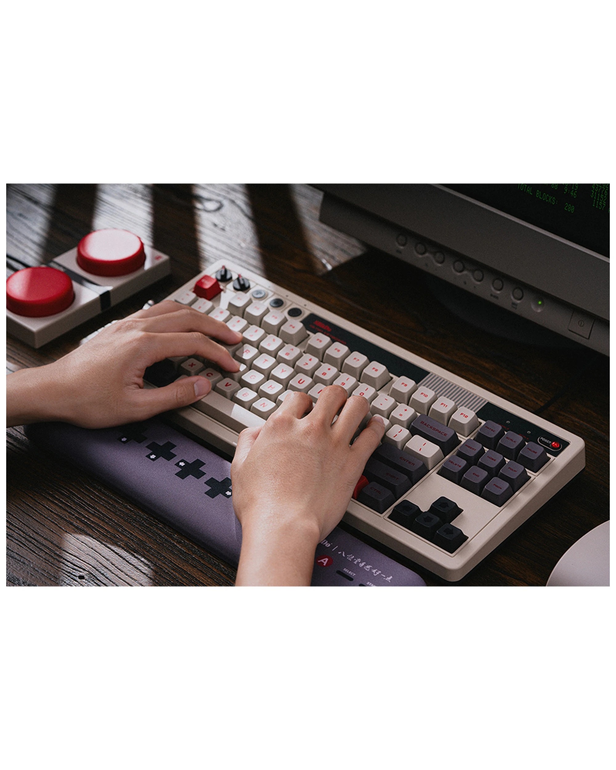 3 8bitdo Retro 87 Key Mechanical Keyboard For Android Windows N Edition - Grey, 3 of 7