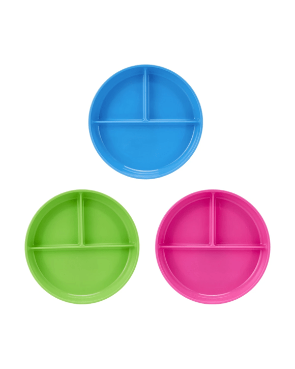 Suction Divided Plate - Assorted