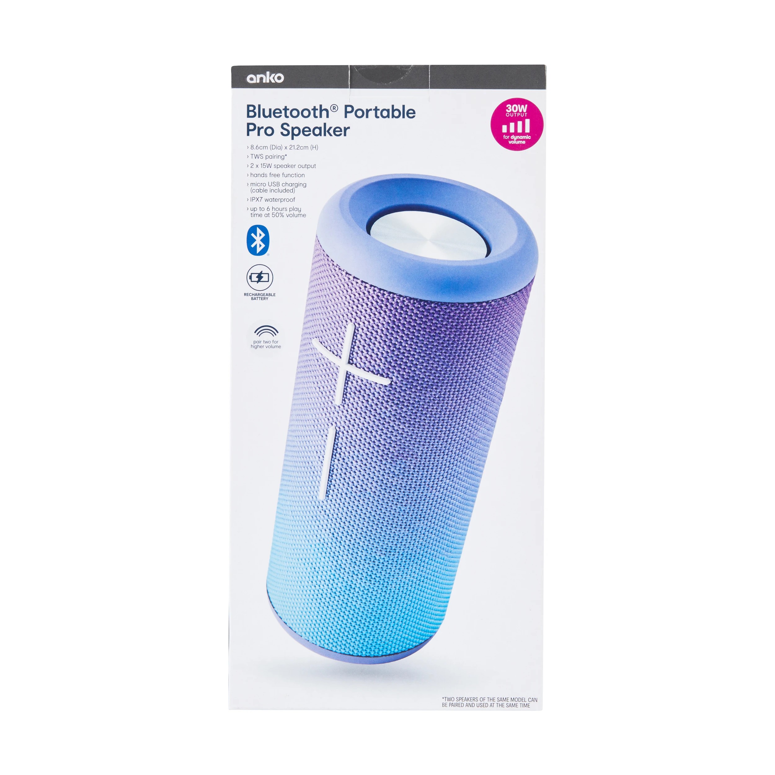 10 Bluetooth Portable Pro Speaker - Ombre, 10 of 10