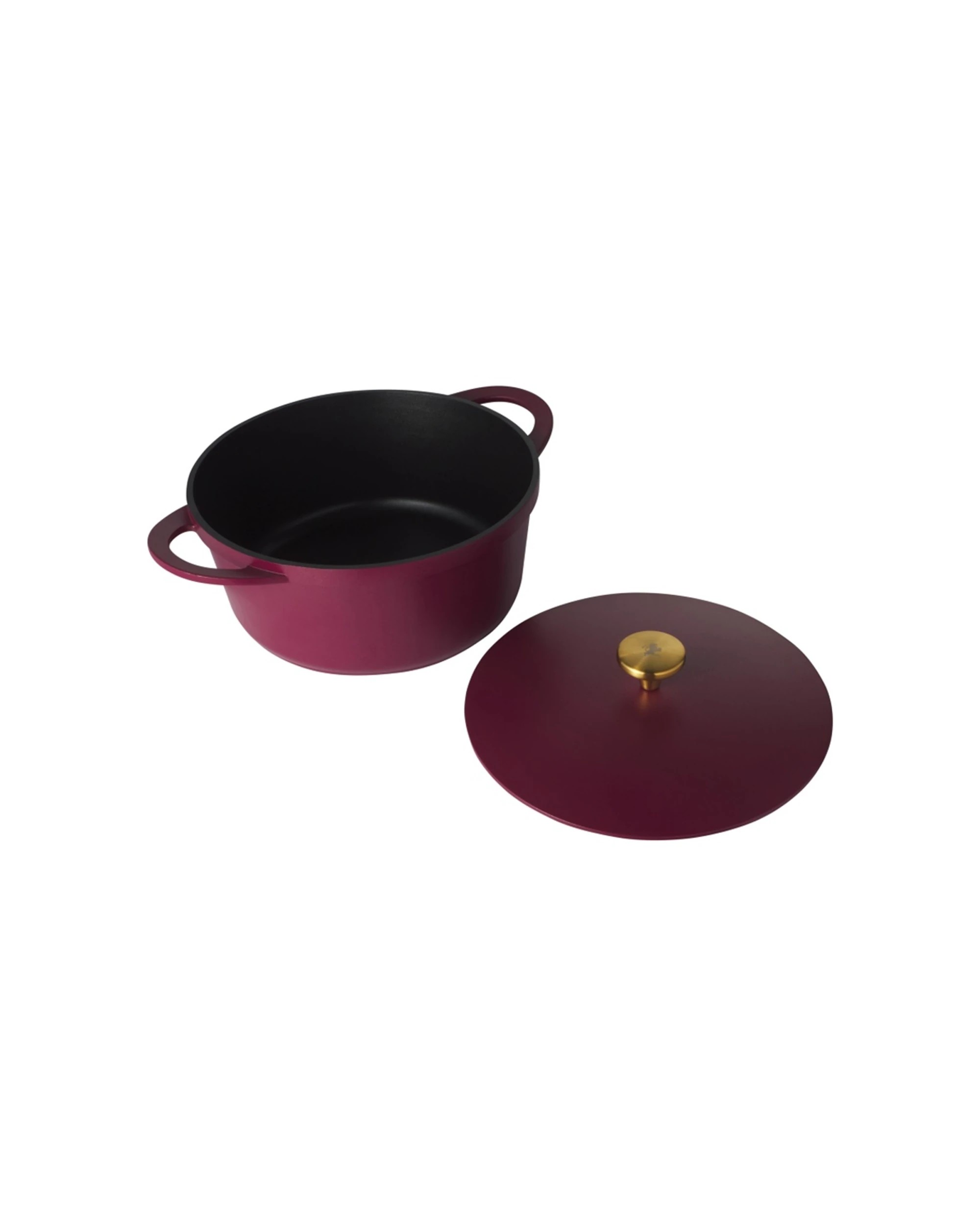 2 Maxwell & Williams Cast Lite Non-Stick Casserole Pan 28cm/6.3L Cherry - Red, 2 of 4