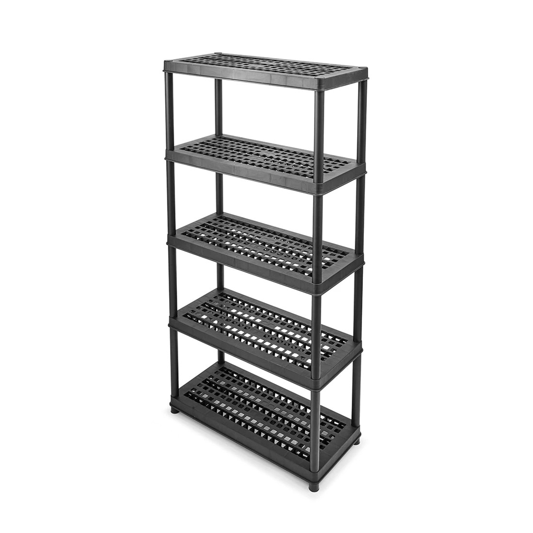 4 Heavy Duty 5 Tier Shelves - Black, 4 of 9