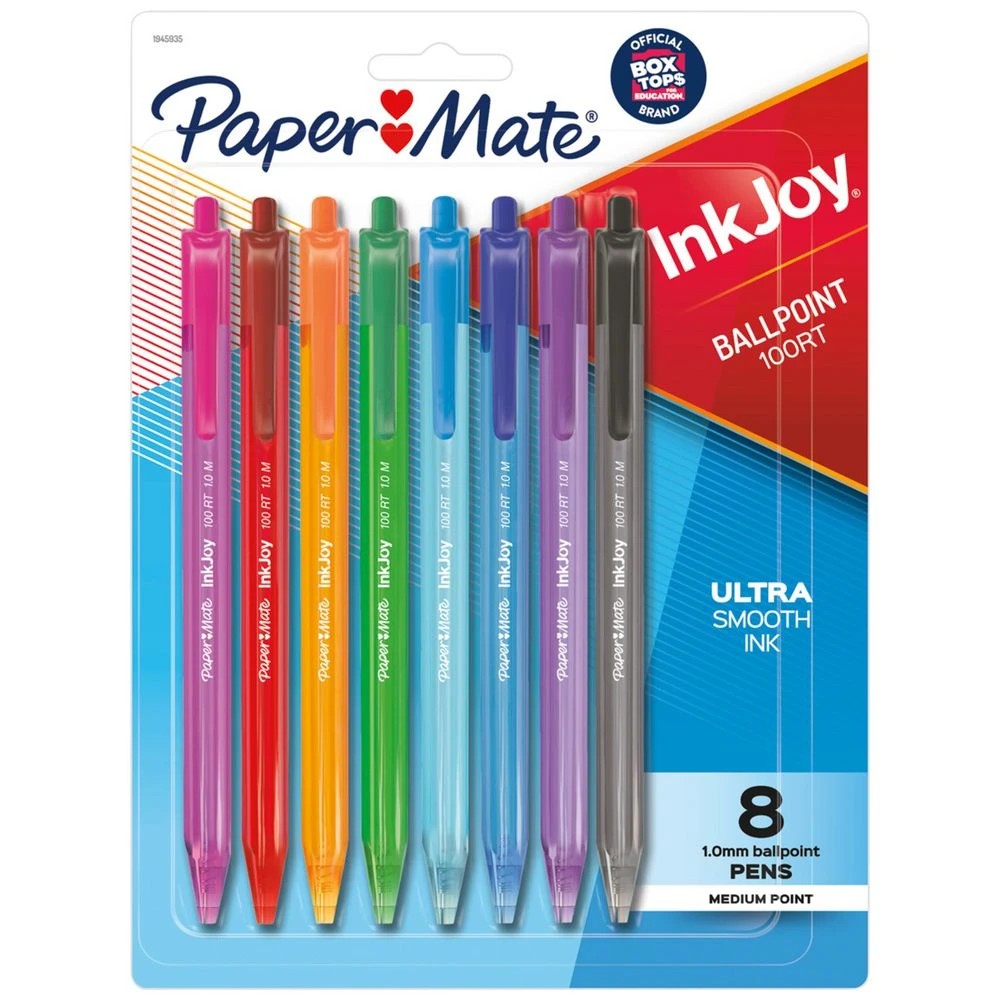 1 Papermate InkJoy 100RT Ballpoint Pen Fashion 8 Pack, 1 of 7