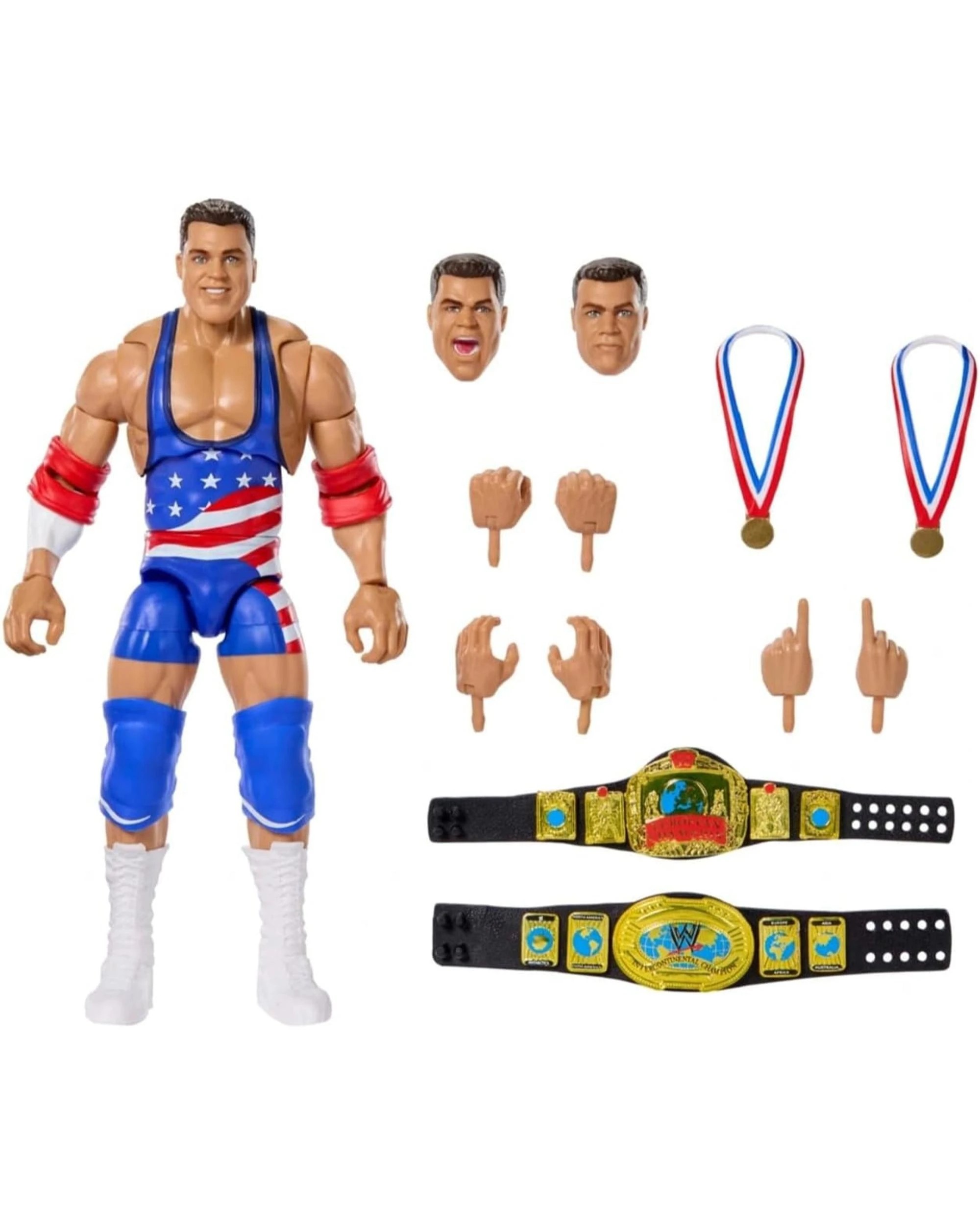 2 WWE Ultimate Edition The Monday Night War WWE vs WCW Kurt Angle Action Figure, 2 of 6