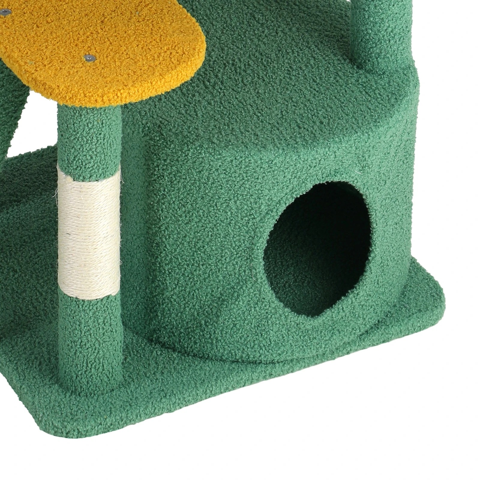 8 Alopet Cat Tree Tower Scratching Post 144cm Pet Condo House Furniture Scratcher
 - Green, 8 of 9