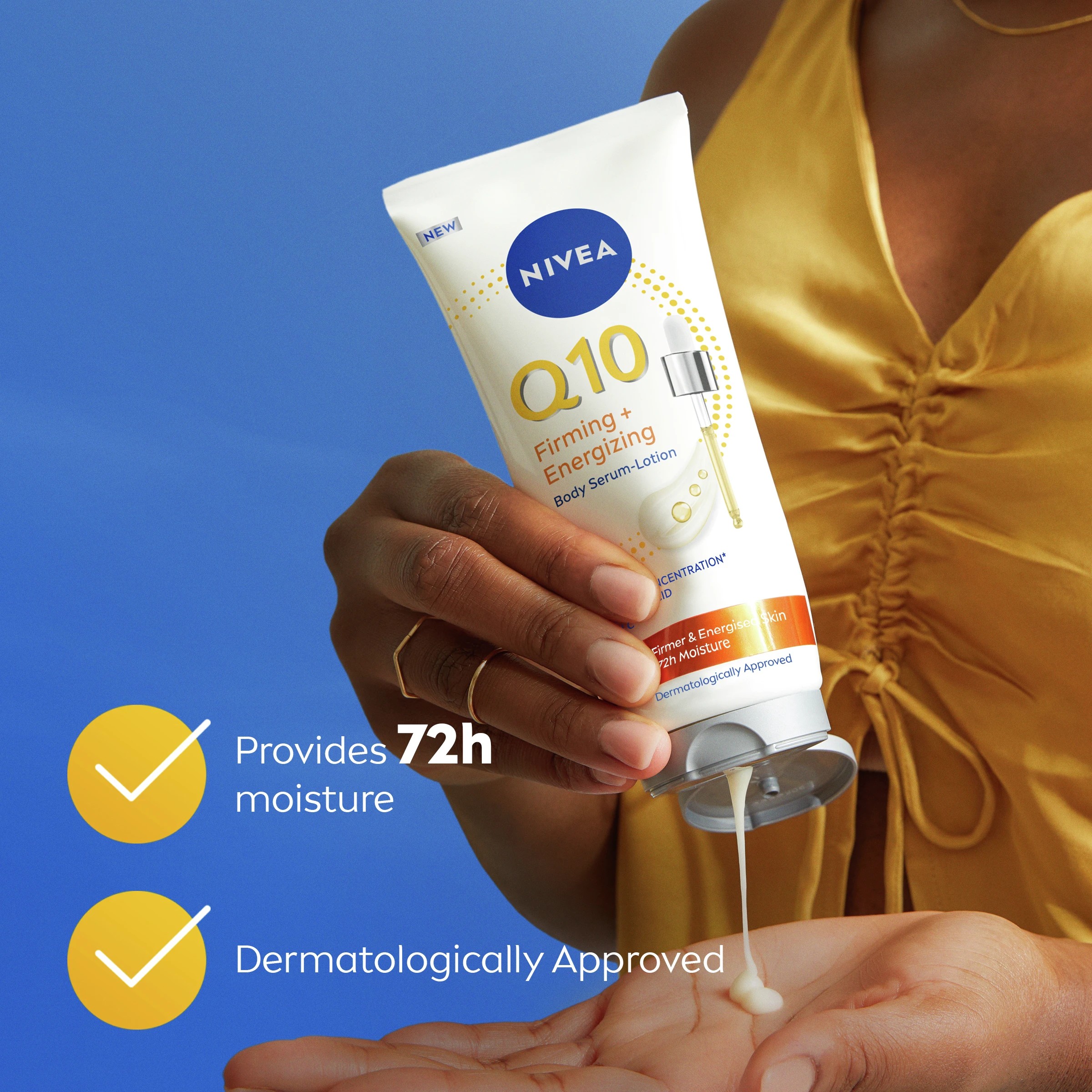 4 Nivea Q10 Firming + Energising Body Serum-Lotion 200ml - Hyaluronic Acid and Vitamin C, 4 of 7