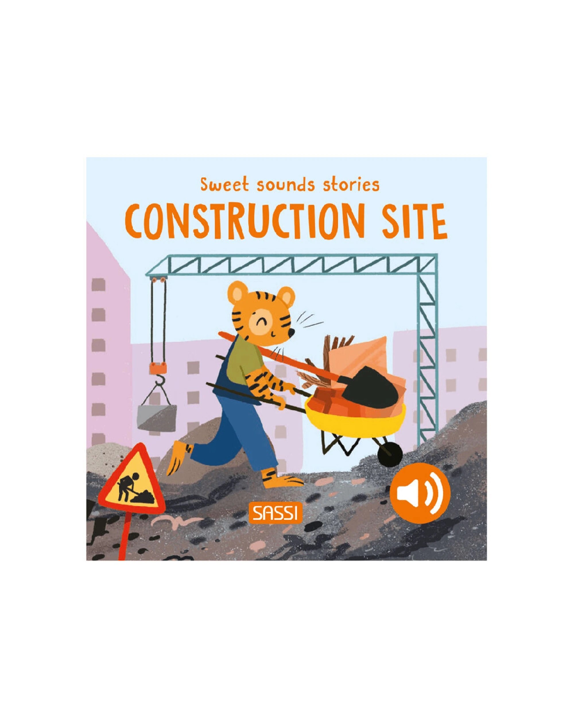 1 Sassi Sweet Sounds Stories Baby Kids Audio Board Book Construction Site - Multi, 1 of 1