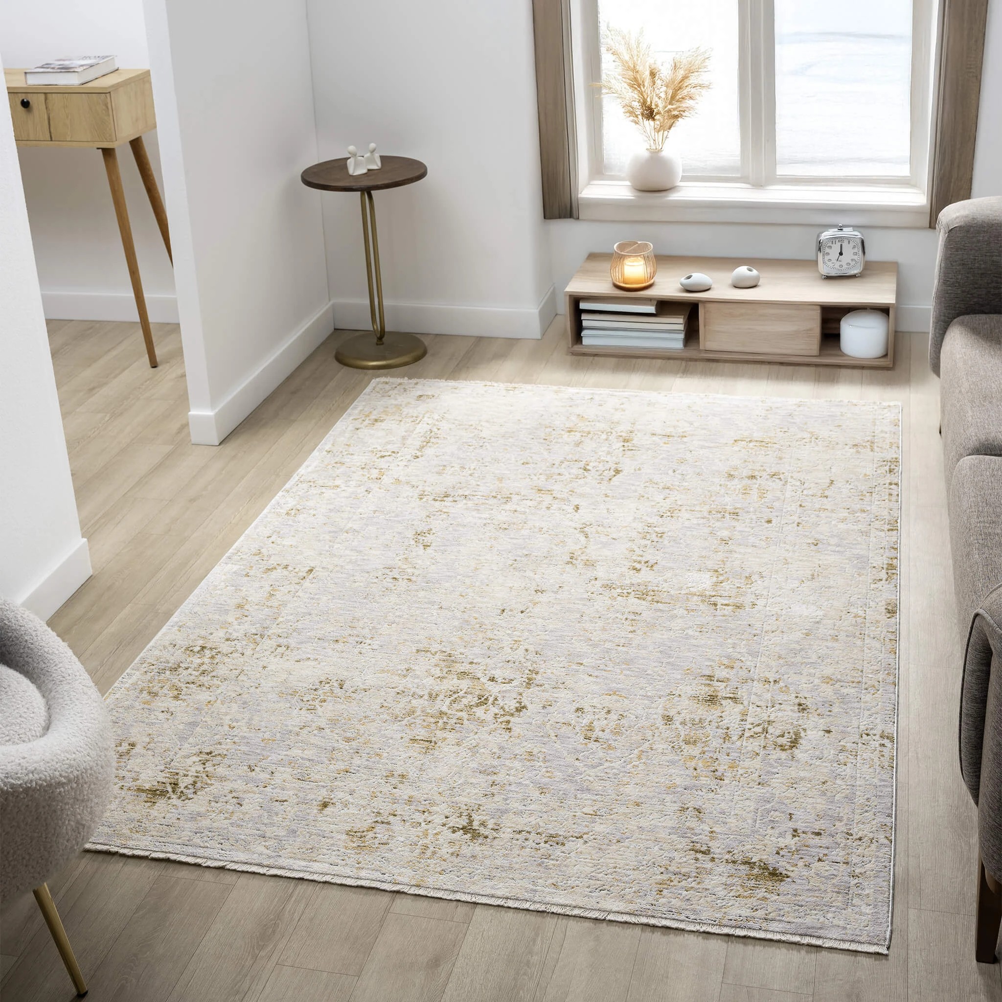 2 La Grace Home Adelia Premium Rug - 120x165cm - Pearl, 2 of 10