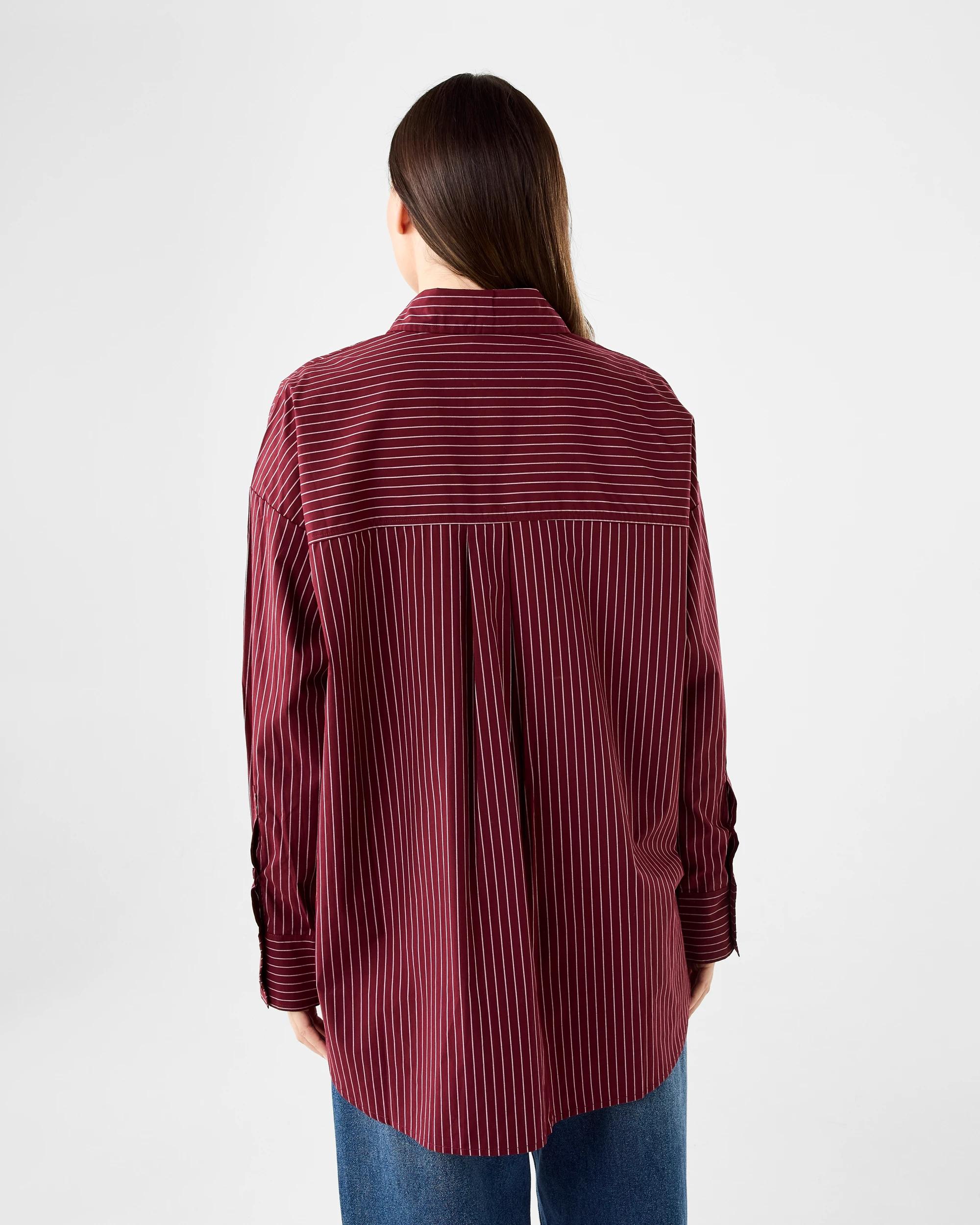 3 Long Sleeve Oversized Stripe Shirt Strp Cran, 3 of 8