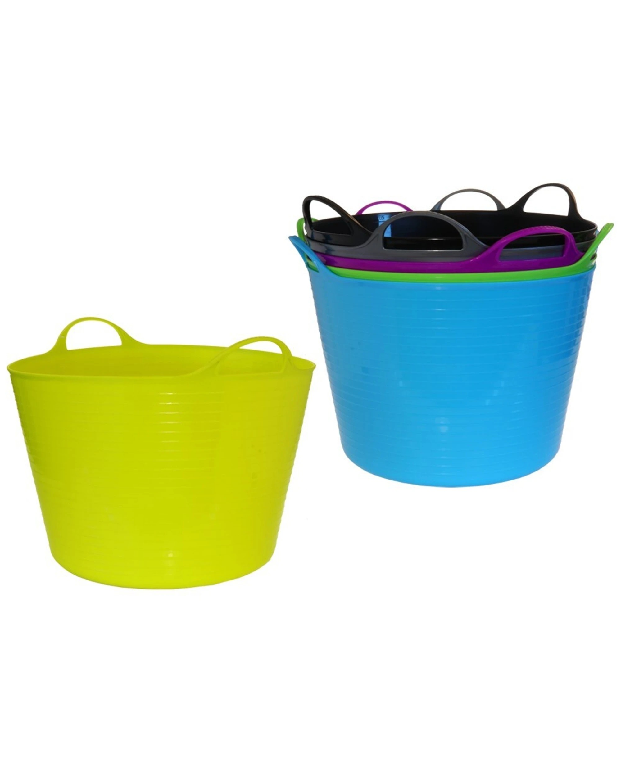 2 Boxsweden 60l Flexible Tub With Handle Water Storage Bucket - Home Garden Use - Assorted, 2 of 4
