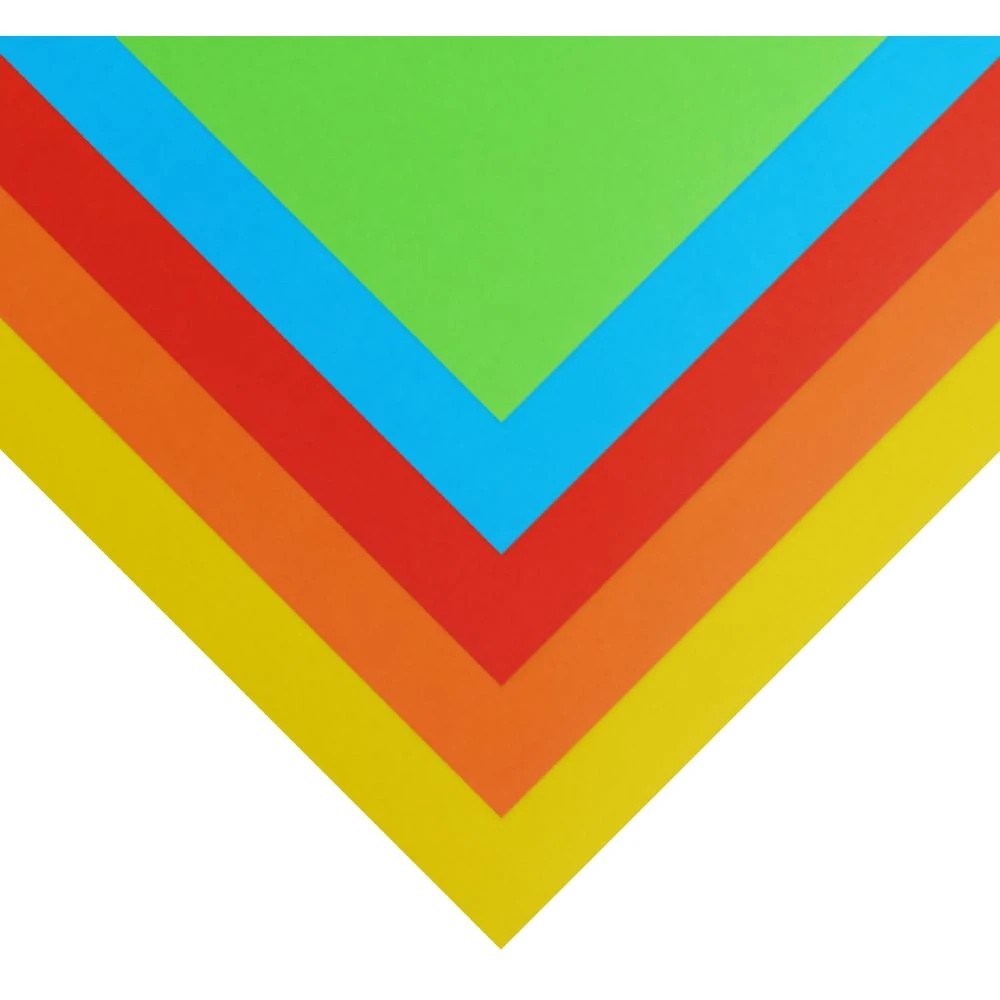 2 Quill A4 125gsm Paper Brights Assorted 25 Pack, 2 of 2