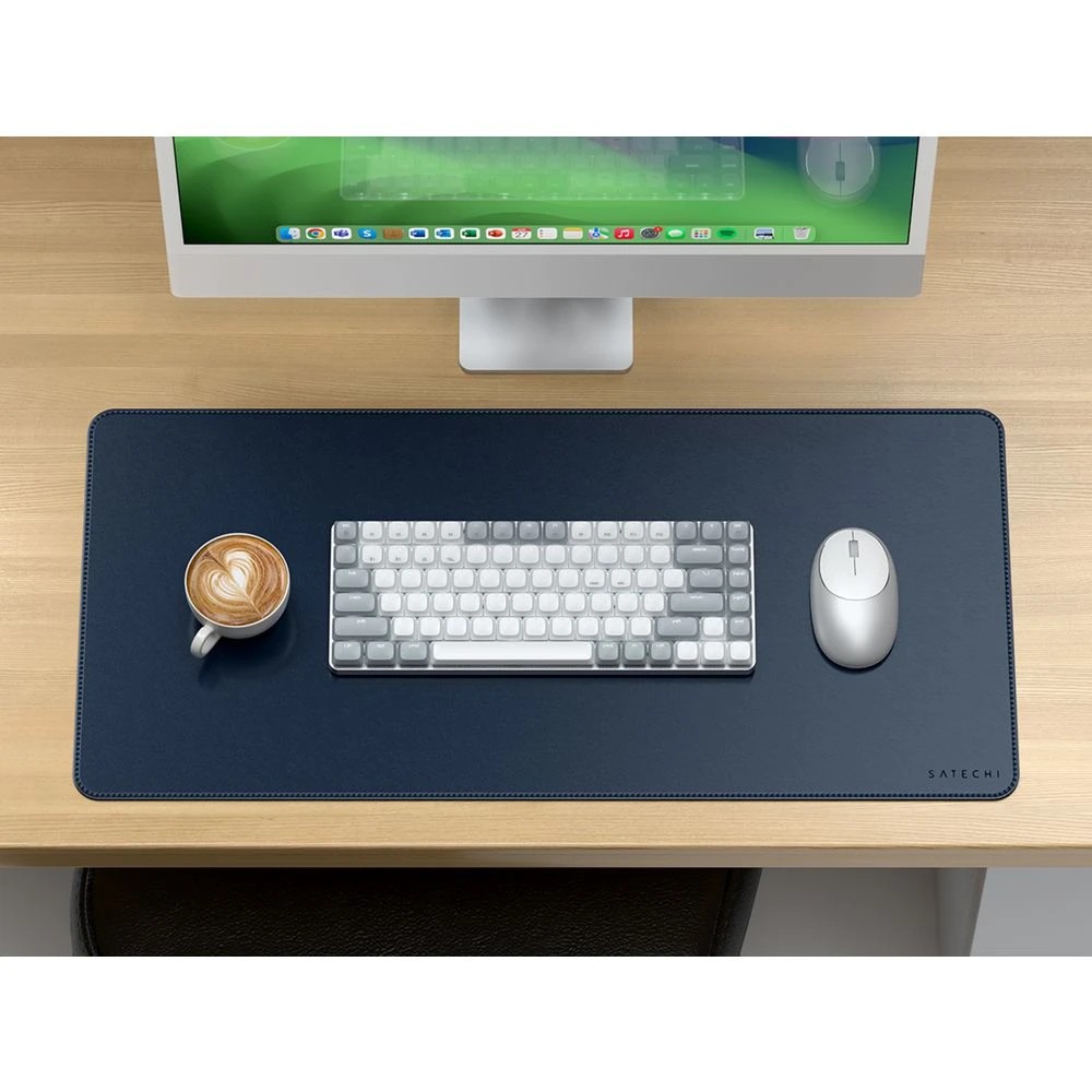 5 Satechi Vegan Leather Desk Mat Navy, 5 of 5