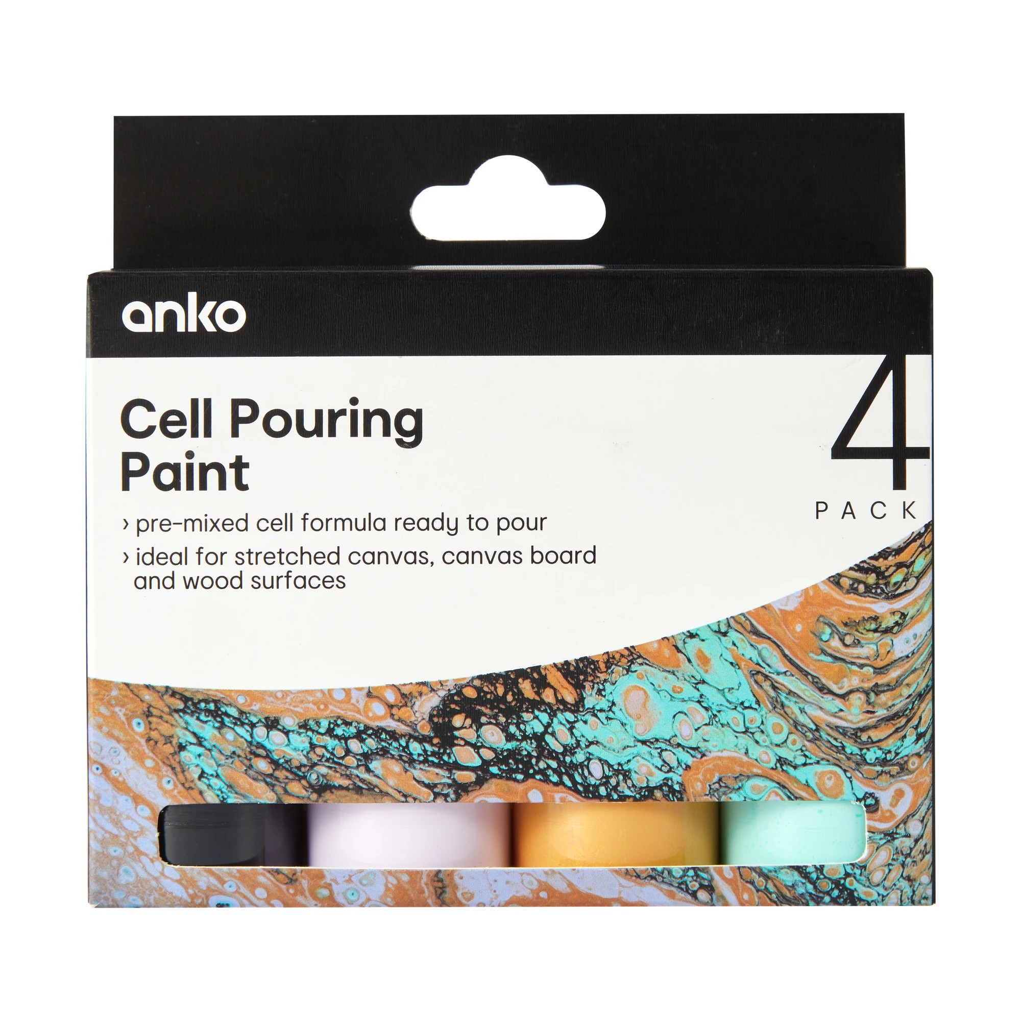 1 4 Pack Cell Pouring Paint - Pastel, 1 of 3